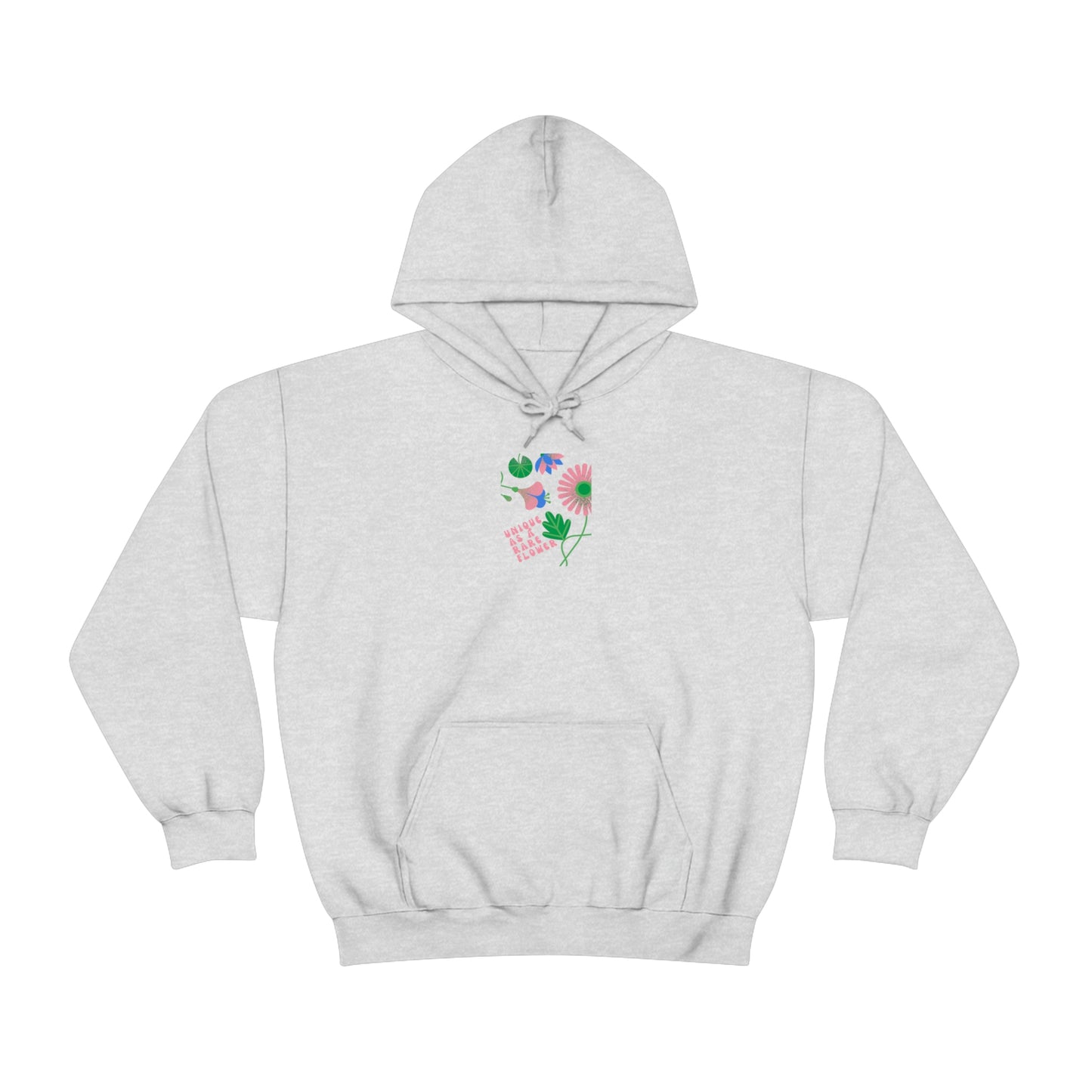 Retro Plant Hoodie, Unique as a Rare Flower Sweatshirt, Positivity Oversized Hoodie Sweatshirt, Flower Aesthetic Pink Plant Hoodie
