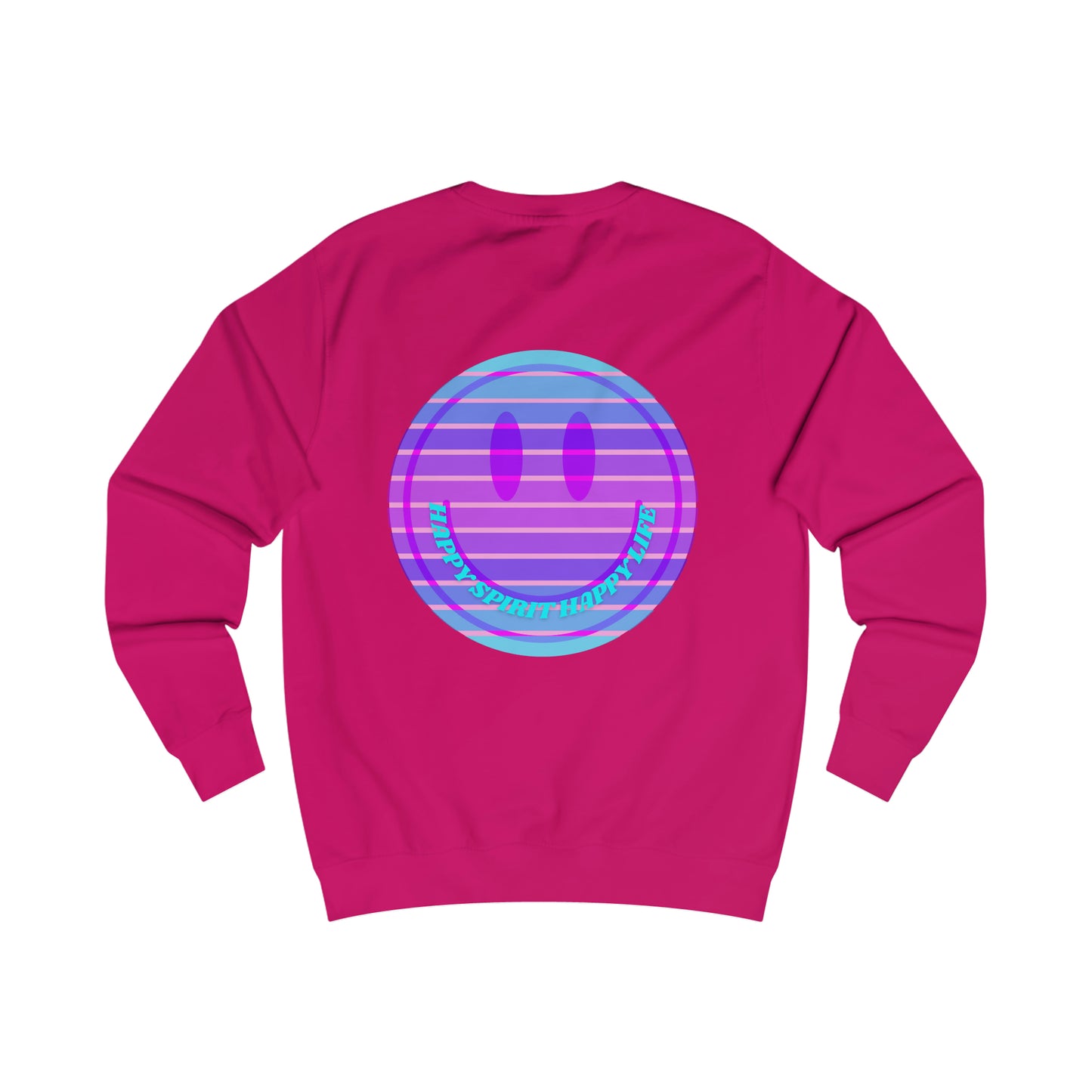 Happy Spirit Happy Life Sweatshirt, Mental Health Awareness Sweatshirt, Smile Sweatshirt, Smile Face Crewneck, Vsco Girl, Y2k Top