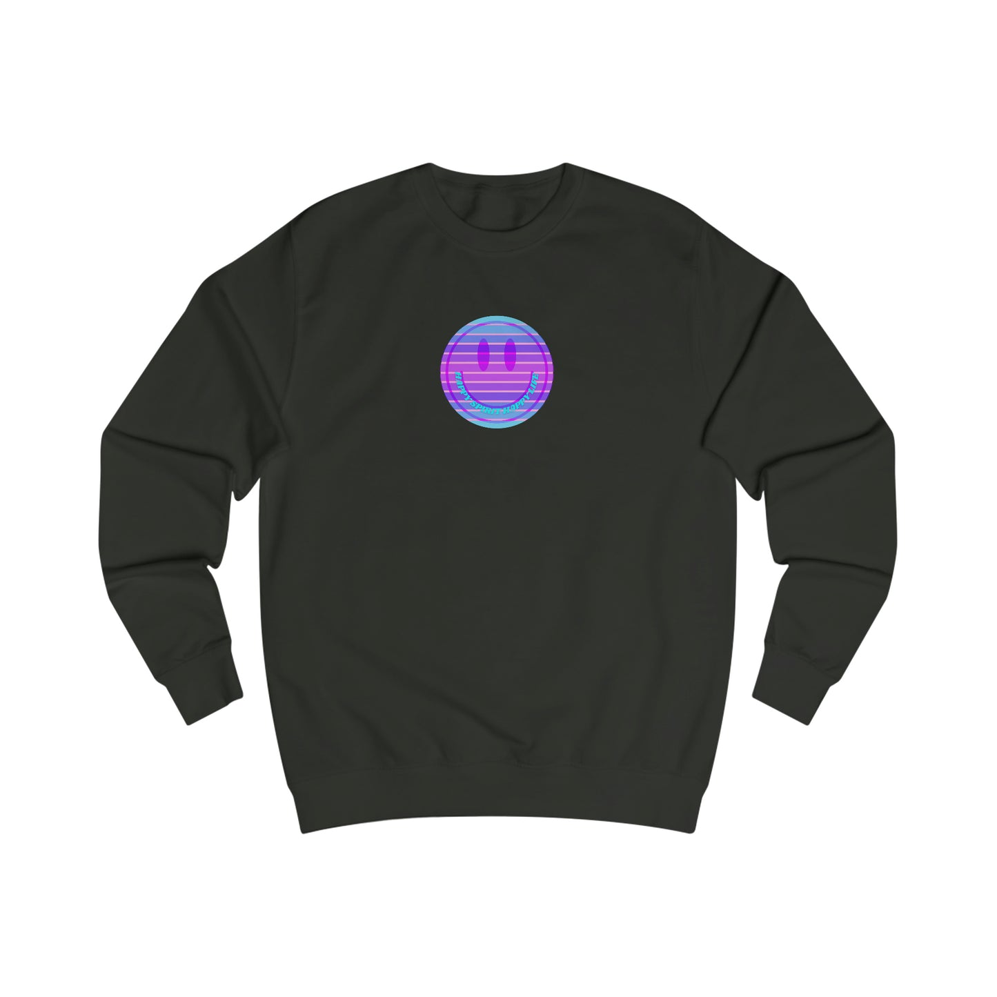 Happy Spirit Happy Life Sweatshirt, Mental Health Awareness Sweatshirt, Smile Sweatshirt, Smile Face Crewneck, Vsco Girl, Y2k Top
