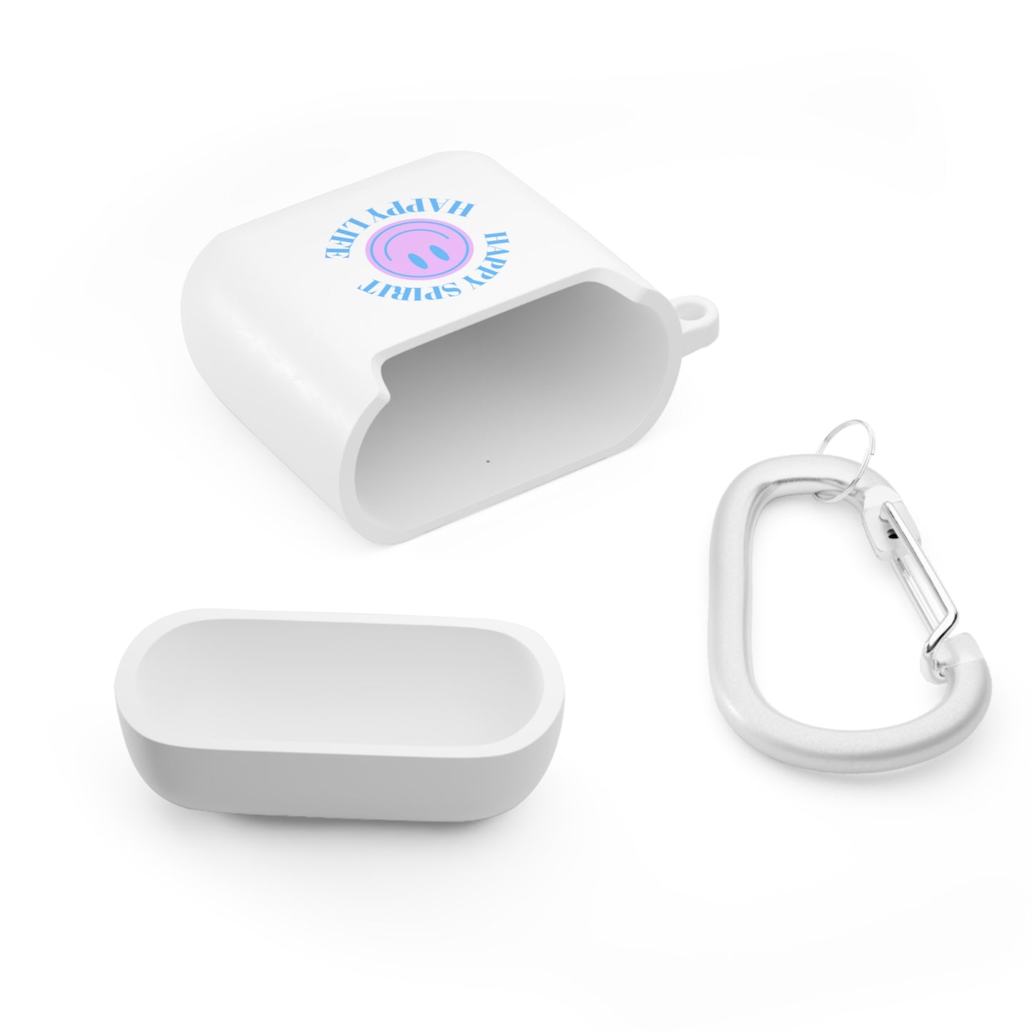 Happy Spirit Happy Life AirPods and AirPods Pro Case Cover, AirPods and AirPods Pro Case Cover, VSCO girl, Aesthetic Smile Protector Case