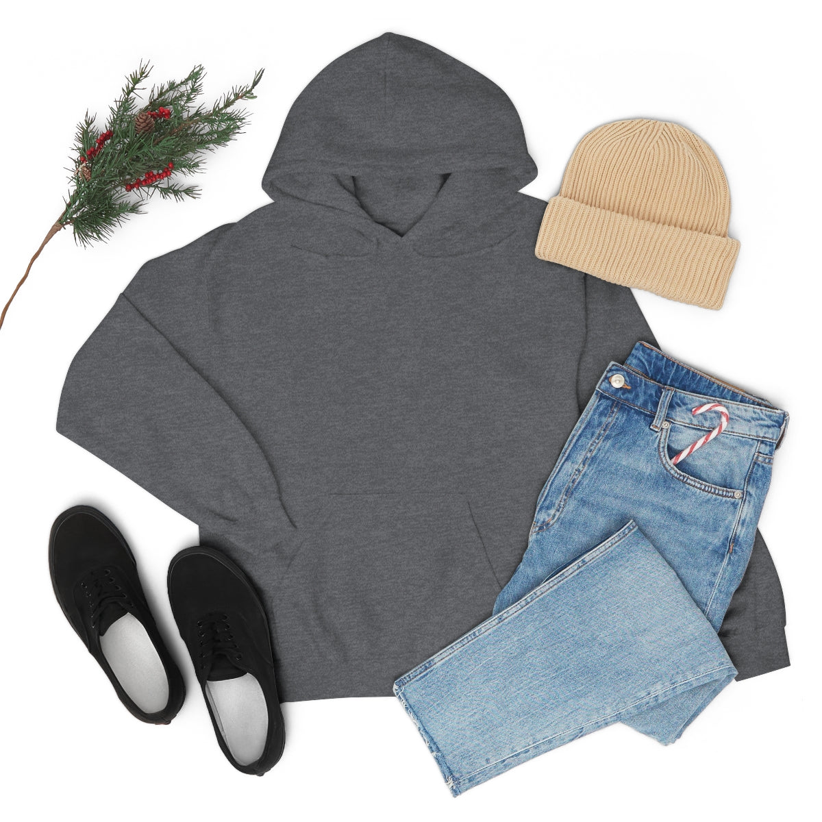Happy Spirit Happy Life Sweatshirt, Gildan 18500 Hoodie, Oversized Hoodie, Back Print Trendy Sweatshirt, Beach Cover Up, Lake Cover Up