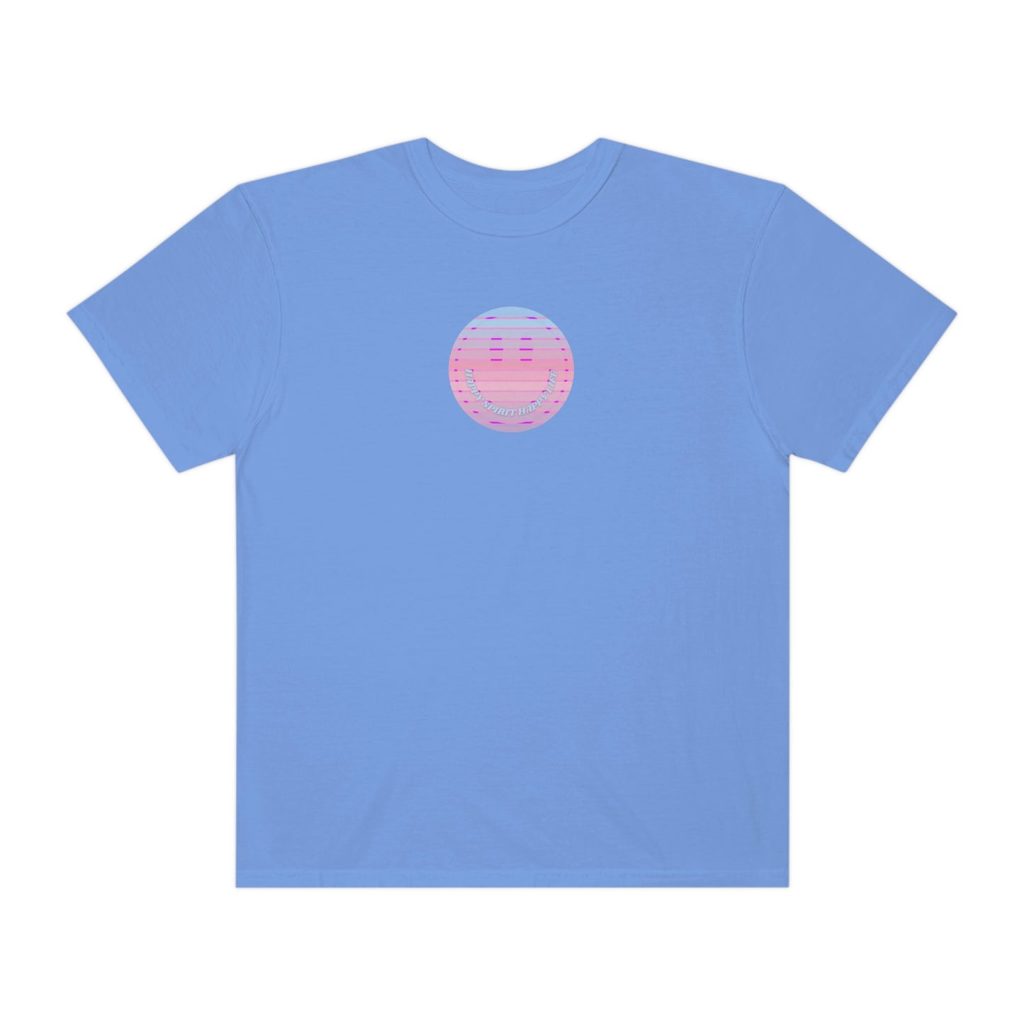 Aesthetic Retro Smile Lilac Tshirt, Happy Spirit Happy Mind, Aesthetic t shirt, Graphic Tumblr Tshirt, Trendy Oversized Vintage Style Tee