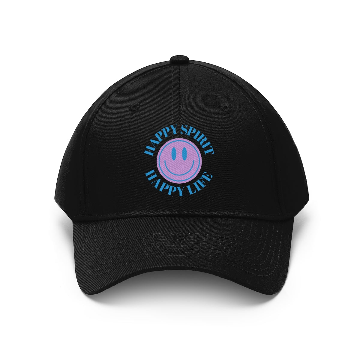 Happy Spirit Happy Life Embroidered Hat