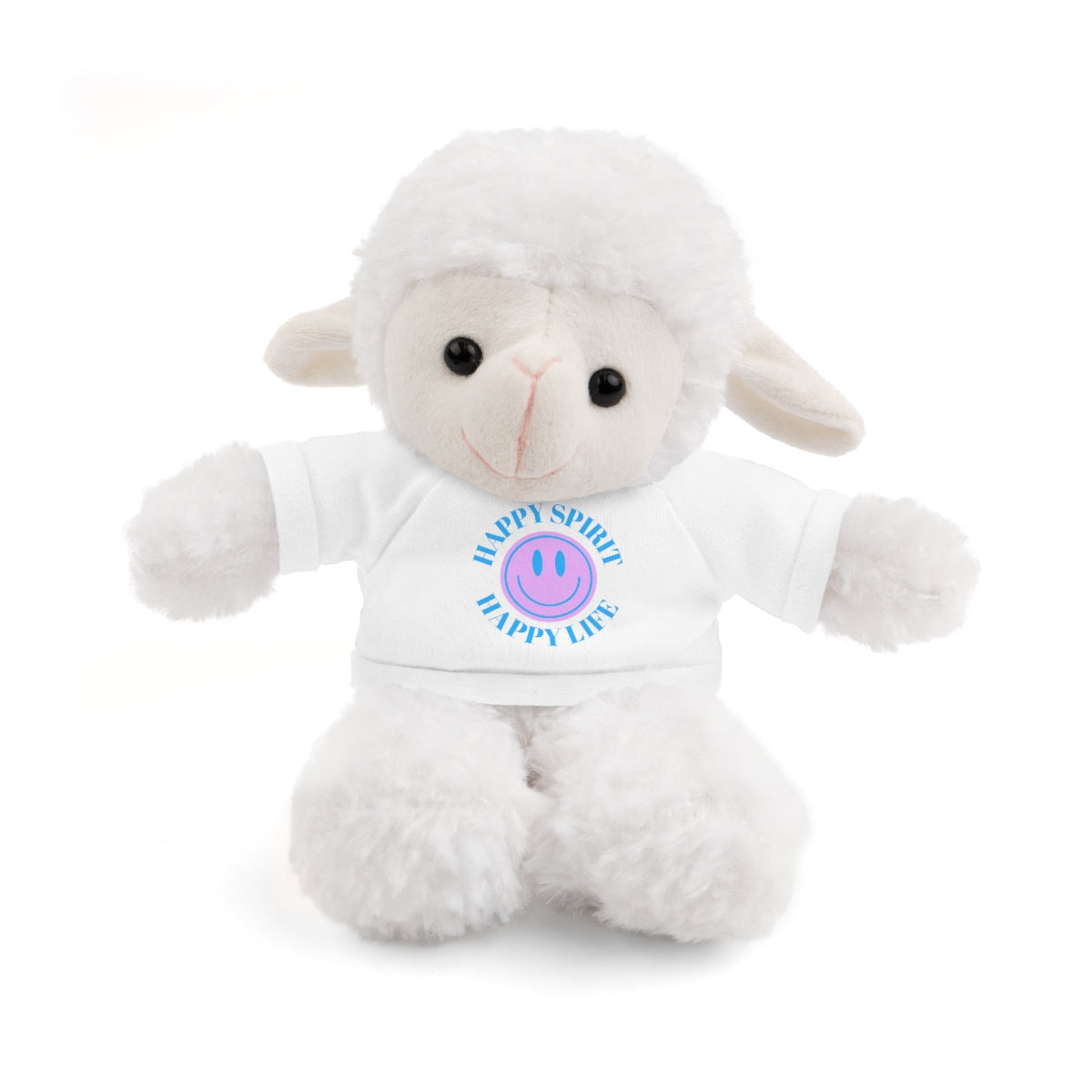 Happy Spirit Happy Life Stuffie, Stuffy, Stuffed Animals with Tee, Happy Mind Gift, Inspo , Love Toy Panda, Bear, Bunny, Jaguar, She