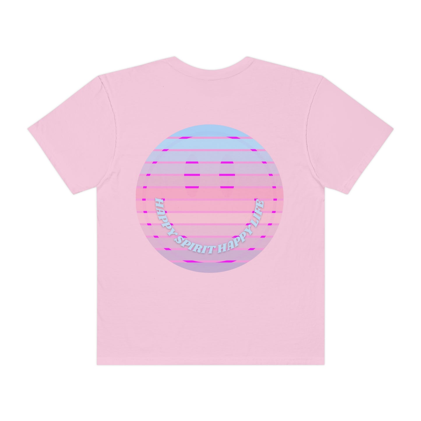 Aesthetic Retro Smile Lilac Tshirt, Happy Spirit Happy Mind, Aesthetic t shirt, Graphic Tumblr Tshirt, Trendy Oversized Vintage Style Tee