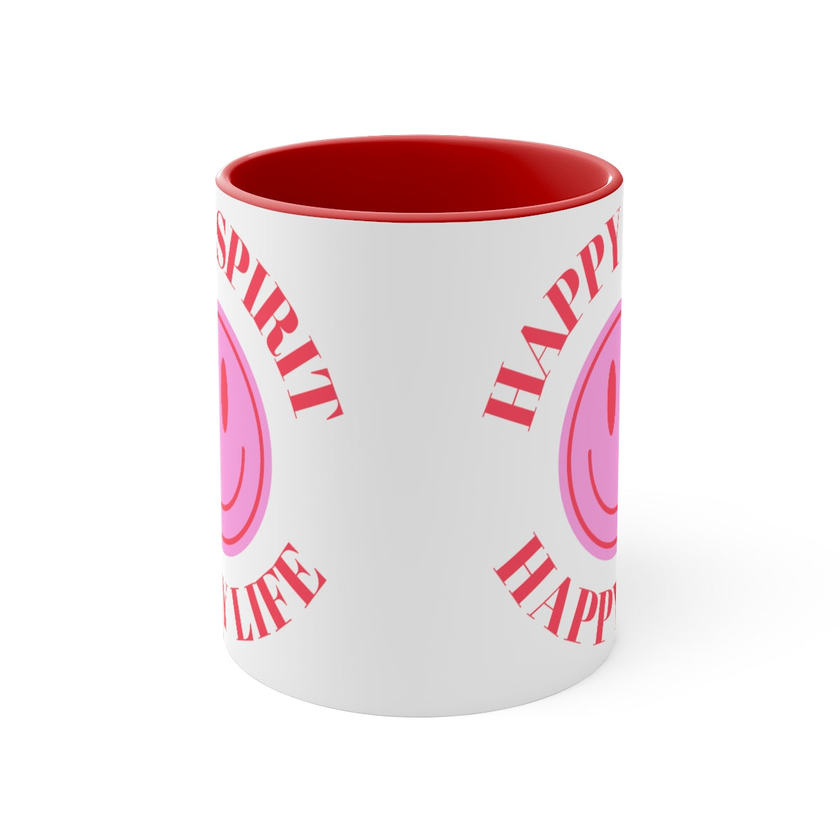 Happy Spirit Happy Life Aesthetic Mug, Smiley Face Mug, Trendy Coffee Mug, Tumblr Mug, Aesthetic Happy Life Gift, Aesthetic Happy Life Mug