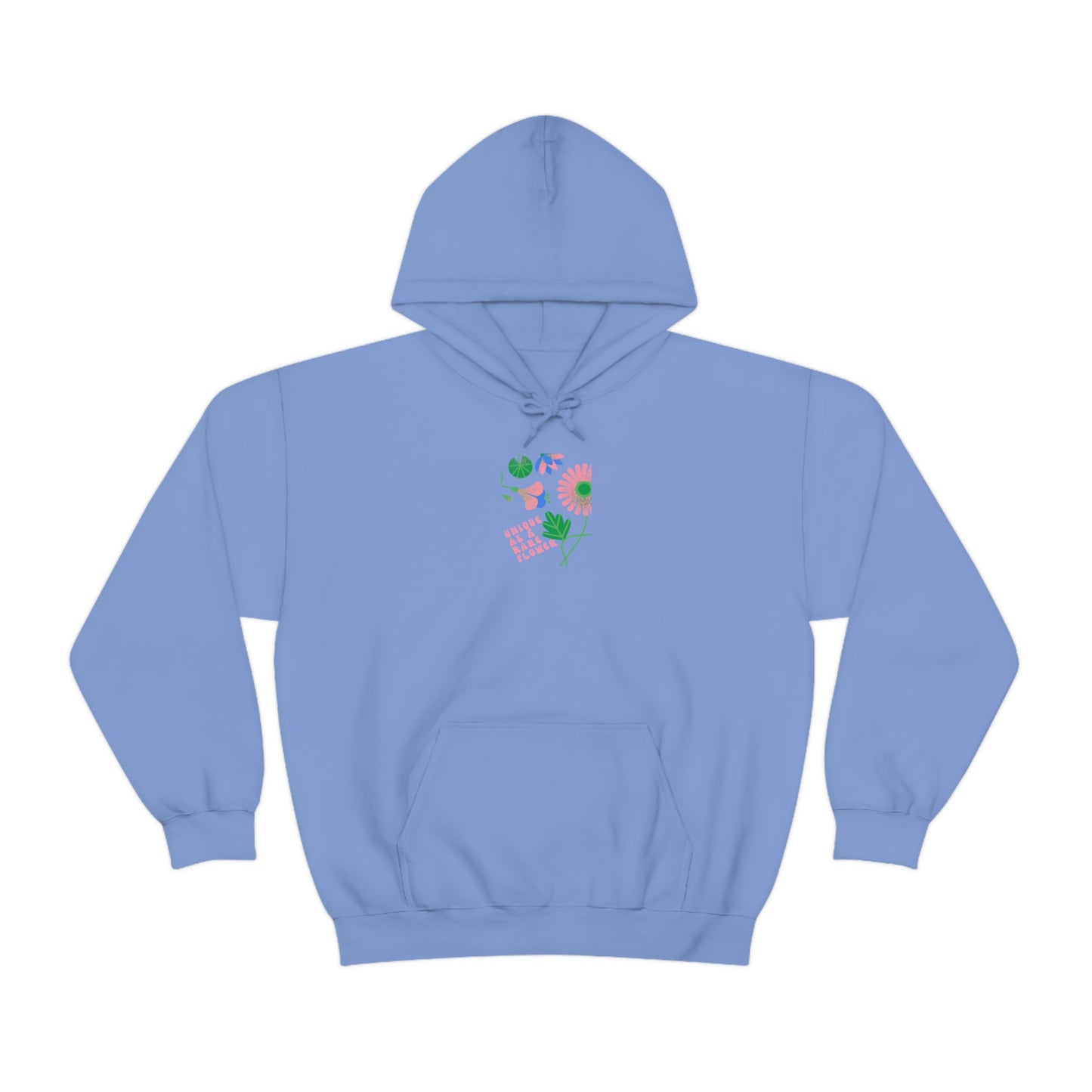 Retro Plant Hoodie, Unique as a Rare Flower Sweatshirt, Positivity Oversized Hoodie Sweatshirt, Flower Aesthetic Pink Plant Hoodie