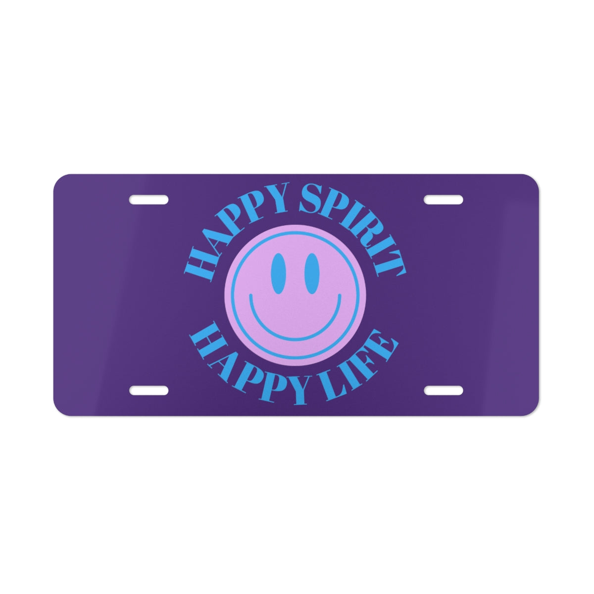 Smile Vanity Plate Purple