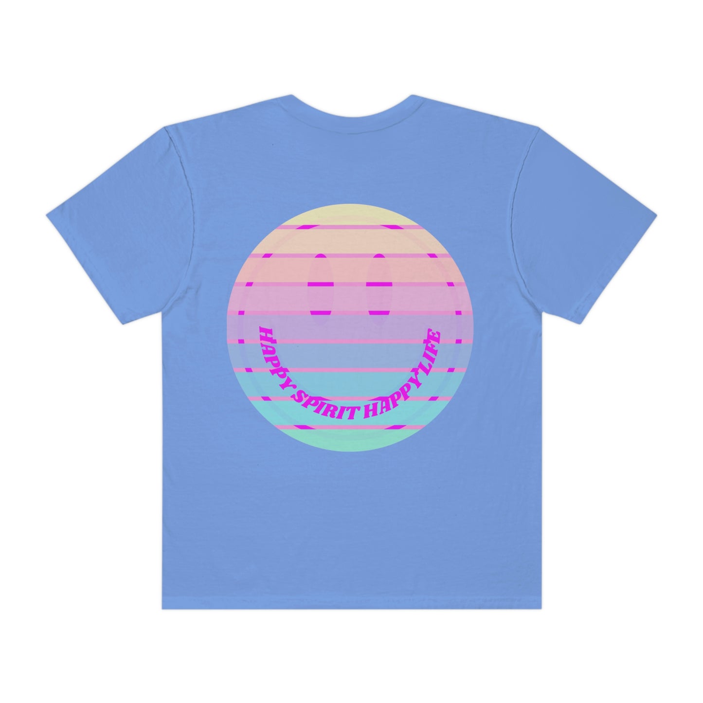 Aesthetic Retro Smile Lilac Tshirt, Happy Spirit Happy Mind, Aesthetic t shirt, Graphic Tumblr Tshirt, Trendy Oversized Vintage Style