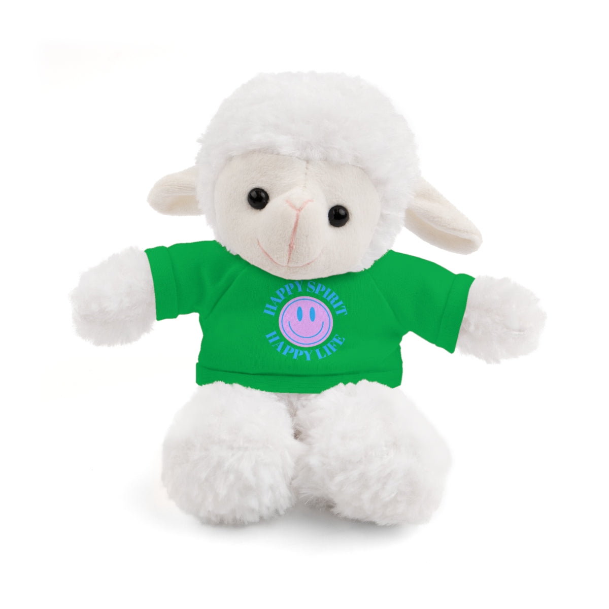 Happy Spirit Happy Life Stuffie, Stuffy, Stuffed Animals with Tee, Happy Mind Gift, Inspo , Love Toy Panda, Bear, Bunny, Jaguar, She