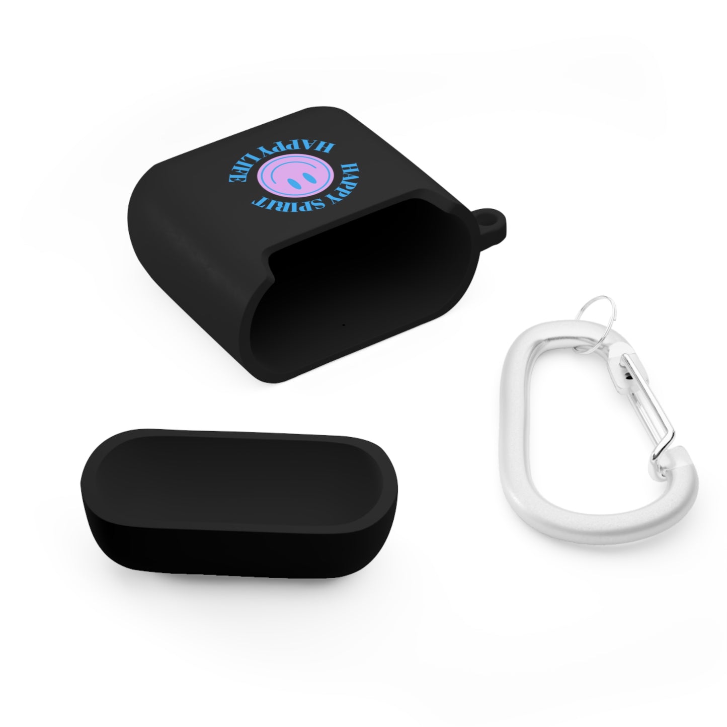 Happy Spirit Happy Life AirPods and AirPods Pro Case Cover, AirPods and AirPods Pro Case Cover, VSCO girl, Aesthetic Smile Protector Case
