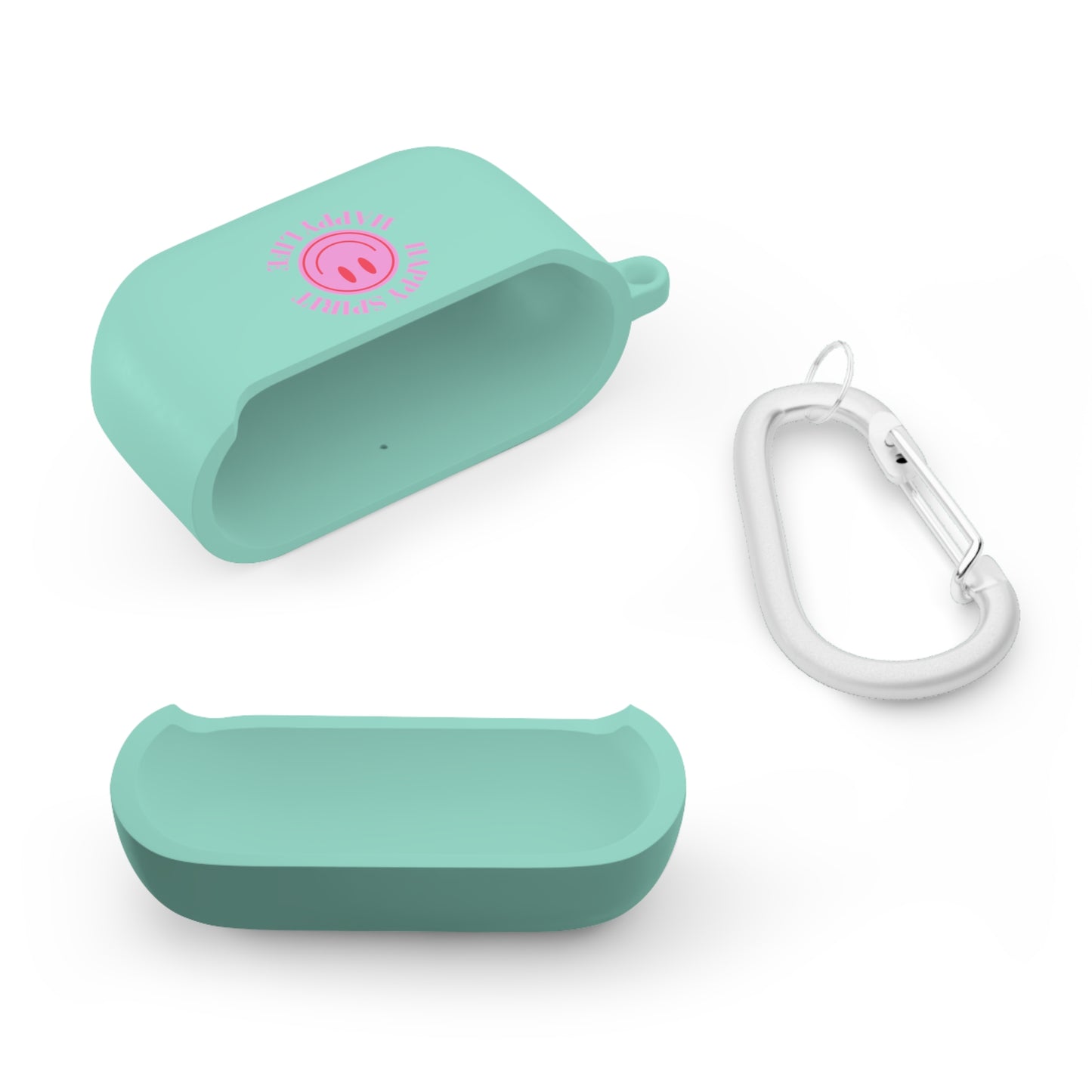 Happy Spirit Happy Life AirPods and AirPods Pro Case Cover, AirPods and AirPods Pro Case Cover, VSCO girl, Smiley Happy Life Protector Case