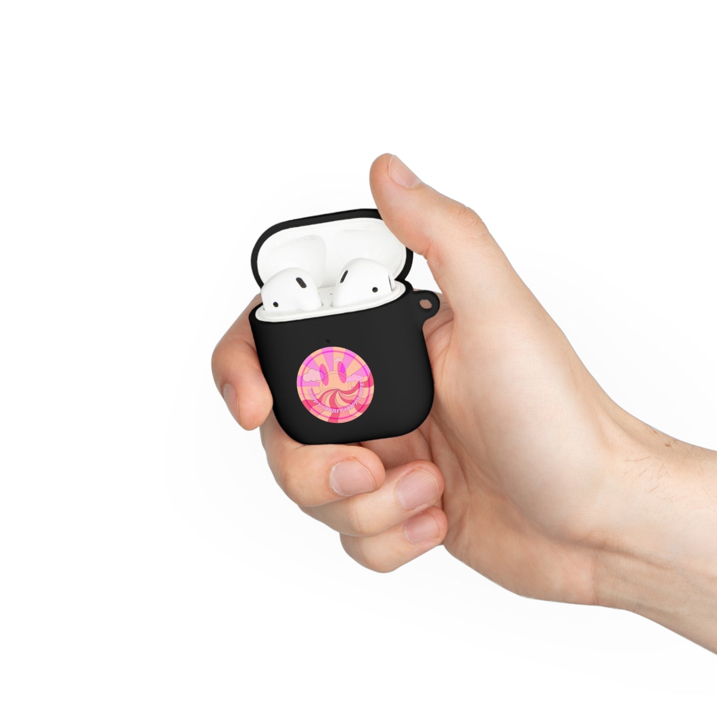 Happy Spirit Happy Life AirPods and AirPods Pro Case Cover, AirPods and AirPods Pro Case Cover, VSCO girl, Aesthetic Smile Protector
