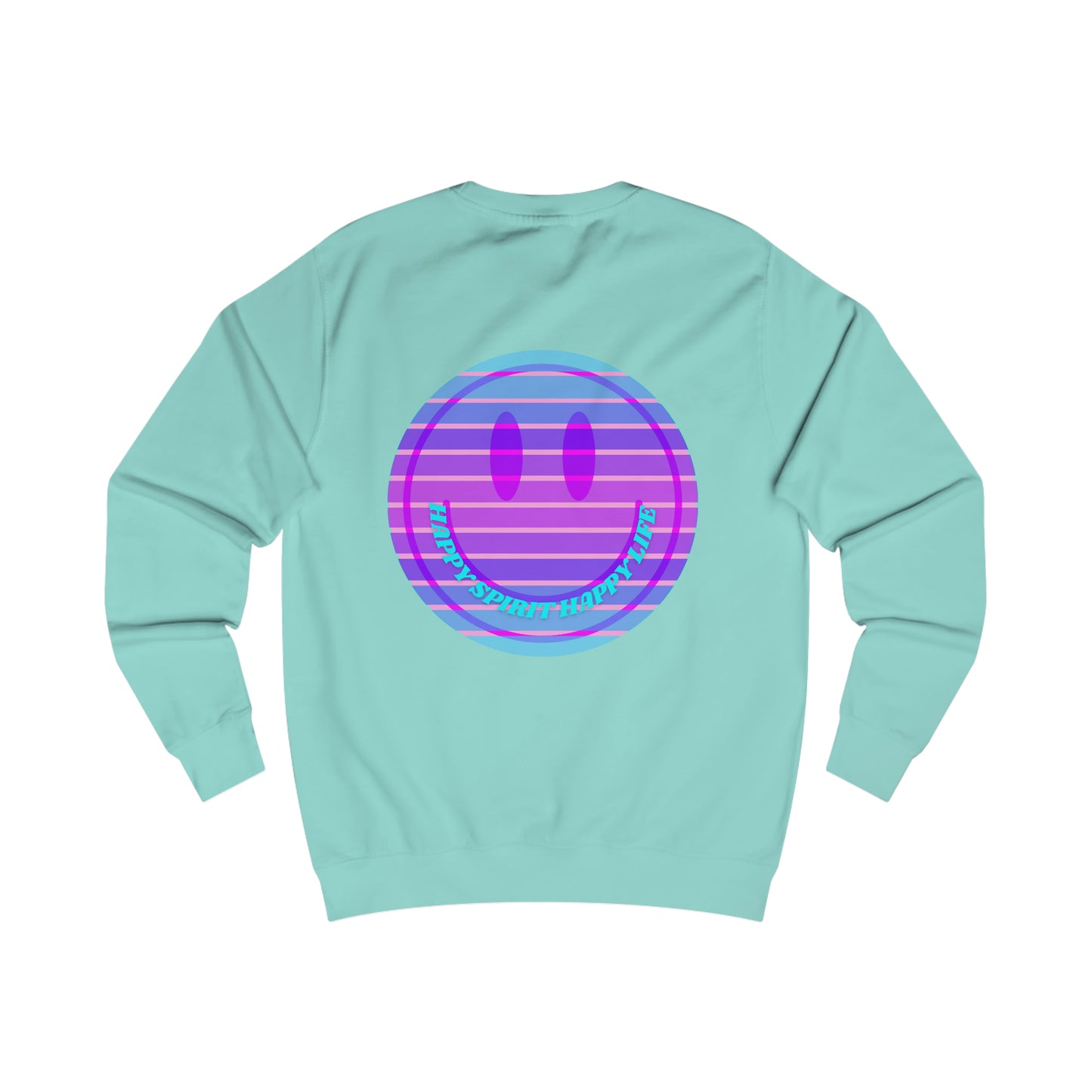 Happy Spirit Happy Life Sweatshirt, Mental Health Awareness Sweatshirt, Smile Sweatshirt, Smile Face Crewneck, Vsco Girl, Y2k Top