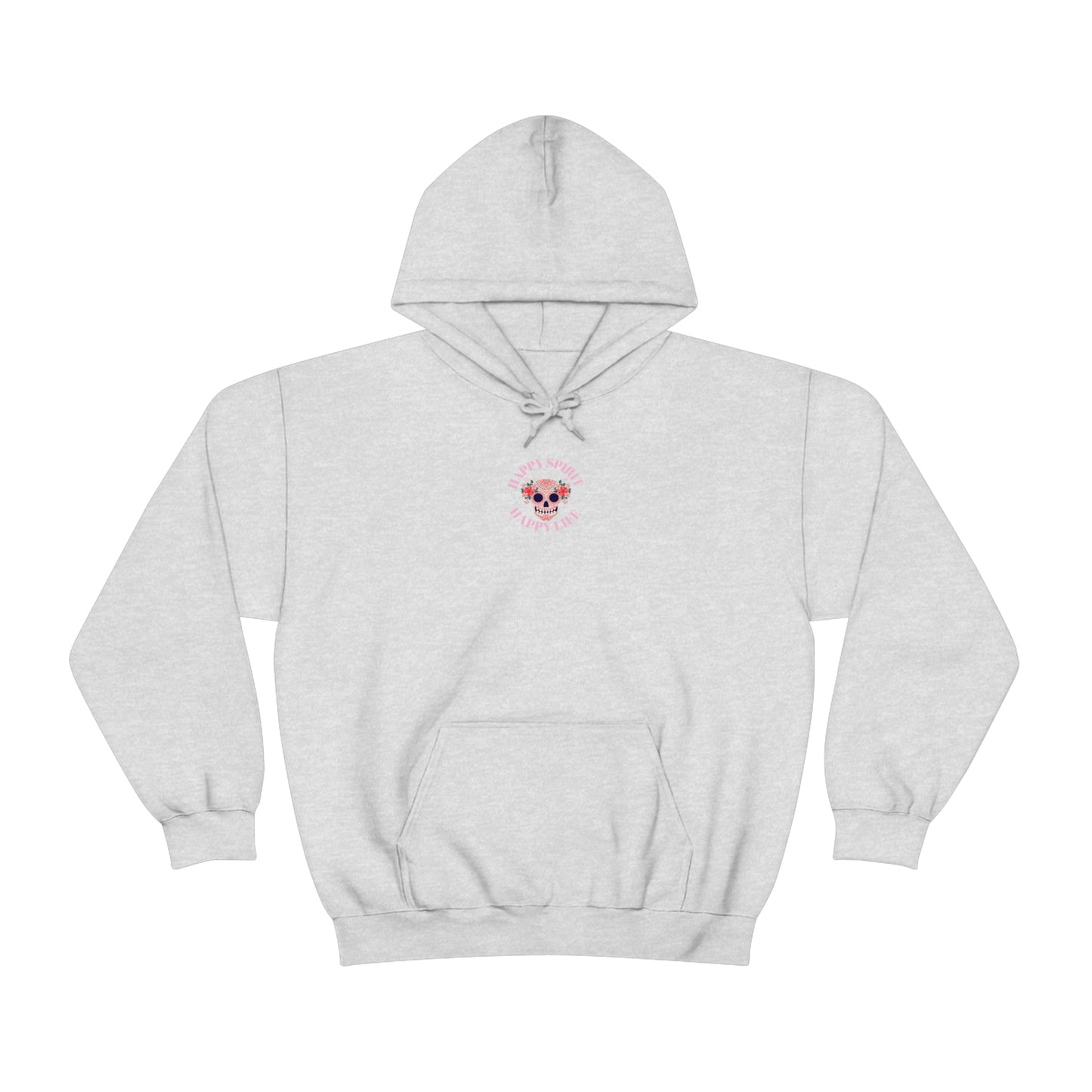 Dia De Los Muertos Hoodie Sweatshirt, Day of the Dead Gift, Happy Spirit Happy Life, Honoring the Dead Aesthetic Candy Skull, Sugar Skull