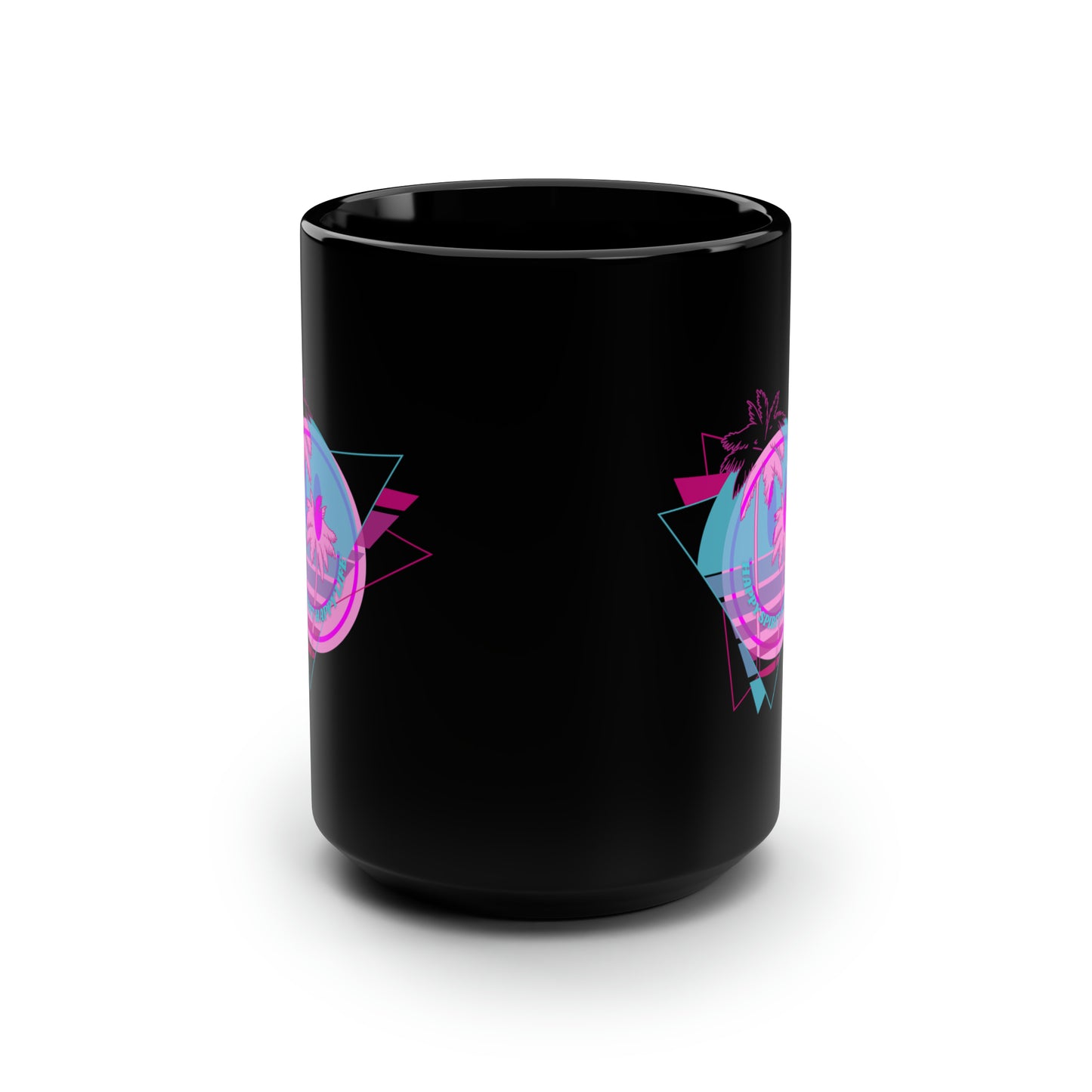 Mug, 15 Oz Retro Happy Spirit Happy Life Aesthetic Mug, Smile Face Mug, Trendy Coffee Mug, Tumblr Mug, Aesthetic Happy Life Gift, Black Mug