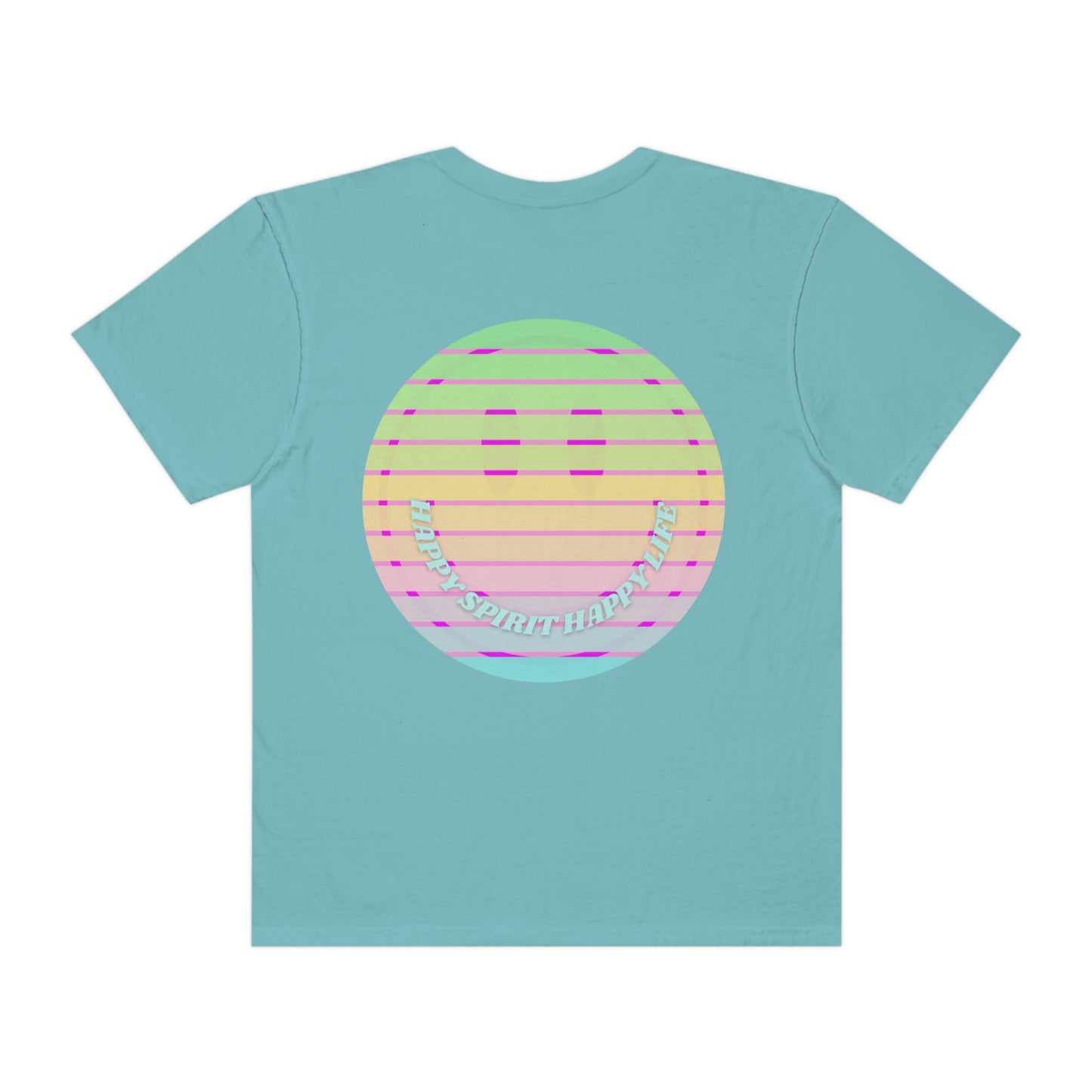 Retro Smile T shirt, Happy Spirit Happy Mind, Aesthetic t shirt, Graphic Tee Tumblr Tshirt, Trendy Oversized, Vsco girl, Comfort Colors