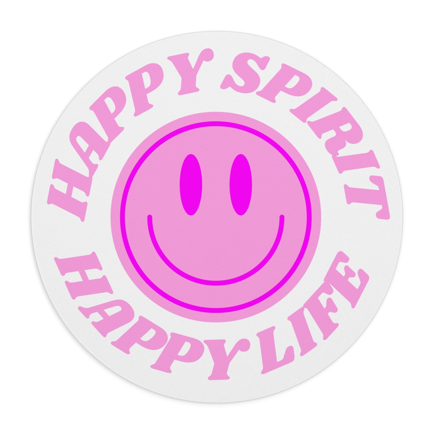 Aesthetic Mouse Pad, Happy Spirit Happy Life Aesthetic Mouse Pad, Smile Face Mouse Pad Trendy Mouse Pad, Aesthetic Smile Computer Accessory