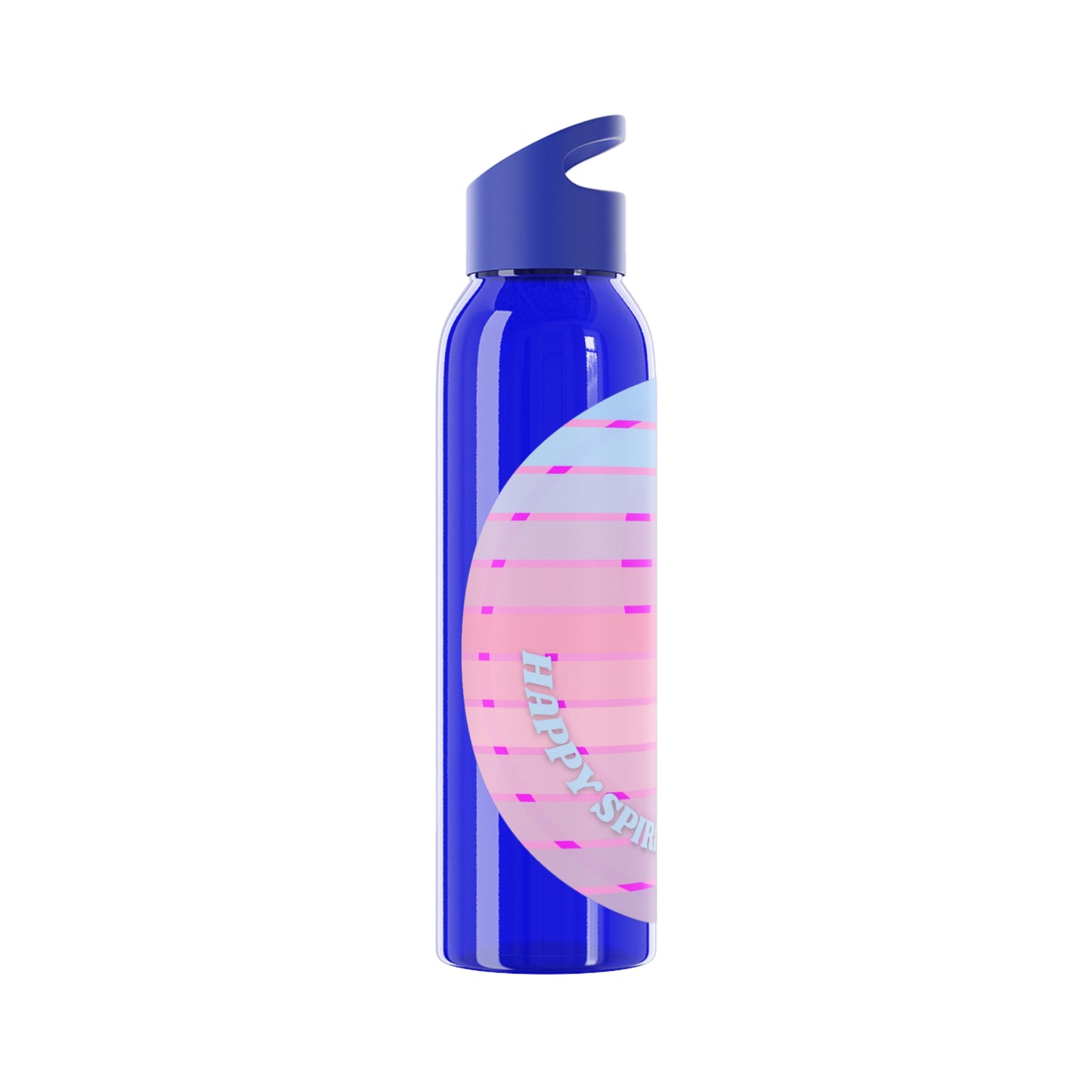 Aesthetic Happy Spirit Happy Life Water Bottle, Aesthetic Pink, Smile Face, Trendy Tumblr Bottle, Happy Mind Tumbler, BPA Free Smile Bottle