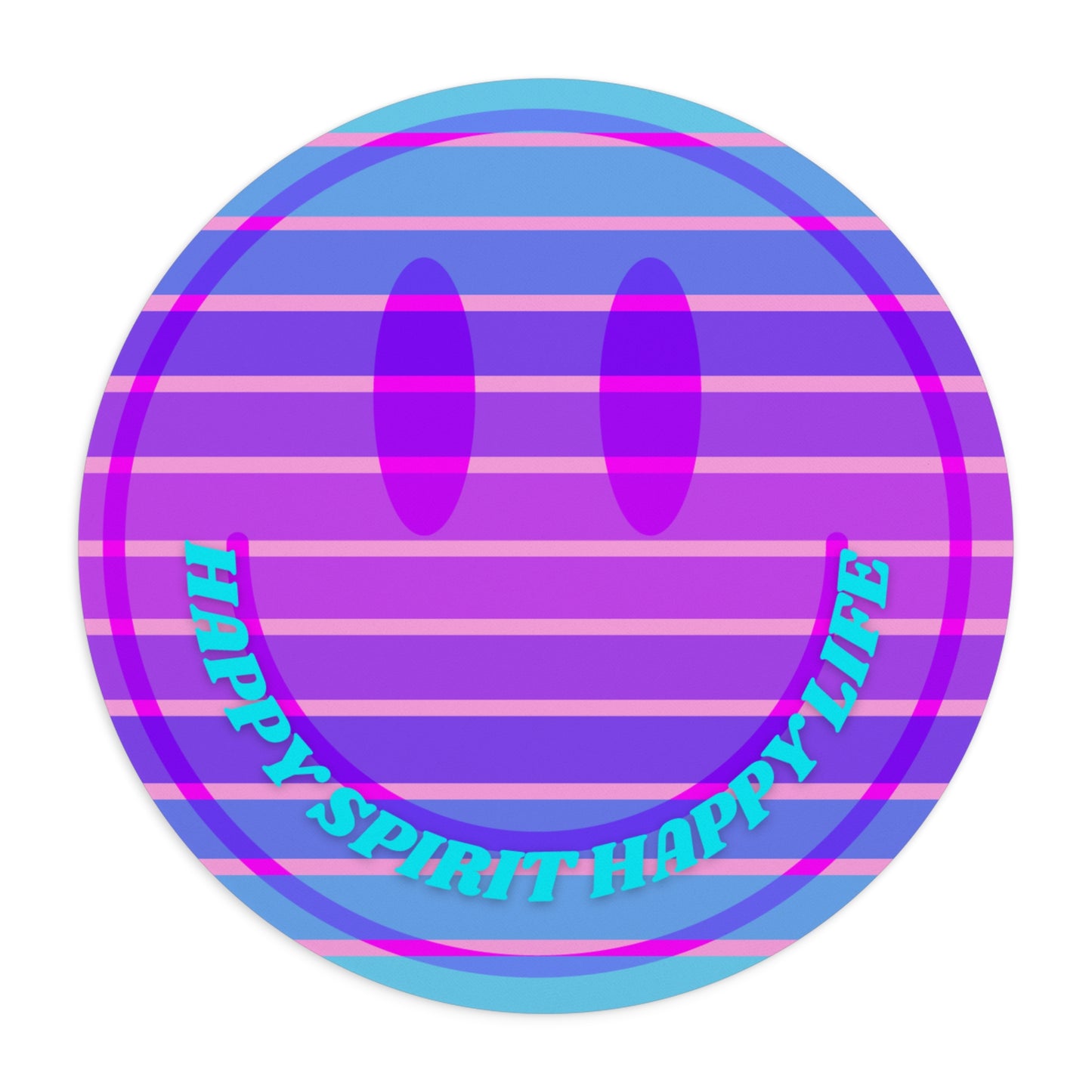 Aesthetic Mouse Pad, Happy Spirit Happy Life Aesthetic Mouse Pad, Smile Face Mouse Pad Trendy Mouse Pad, Aesthetic Smile Computer Accessory