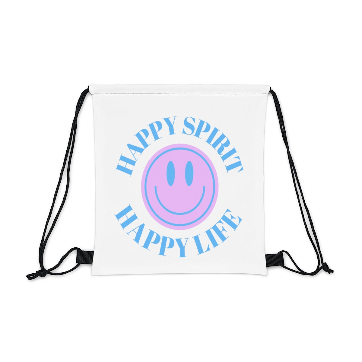 Happy Spirit Happy Life Backpack Outdoor Drawstring Bag