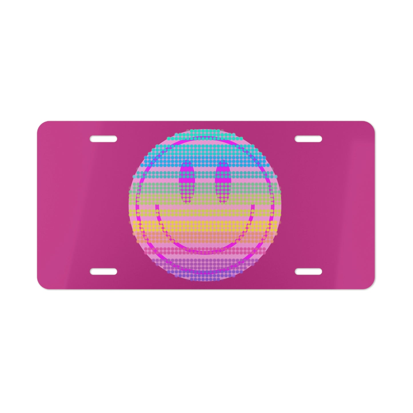 Smile Rainbow Car Plate, Pink Smile Car Tag, Vanity Car Plate, Aesthetic Car Tag, Vsco Girl License Plate, Student Car Gift, Teenager Gift