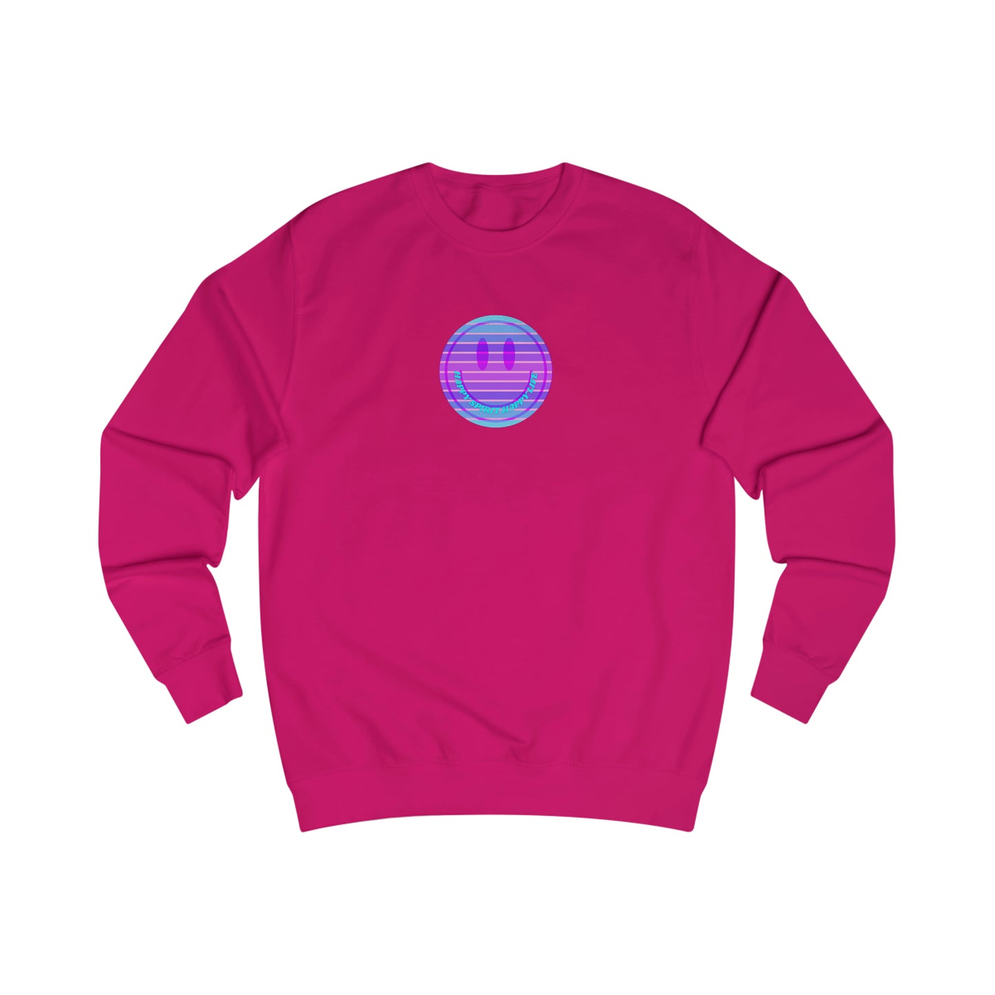 Happy Spirit Happy Life Sweatshirt, Mental Health Awareness Sweatshirt, Smile Sweatshirt, Smile Face Crewneck, Vsco Girl, Y2k Top