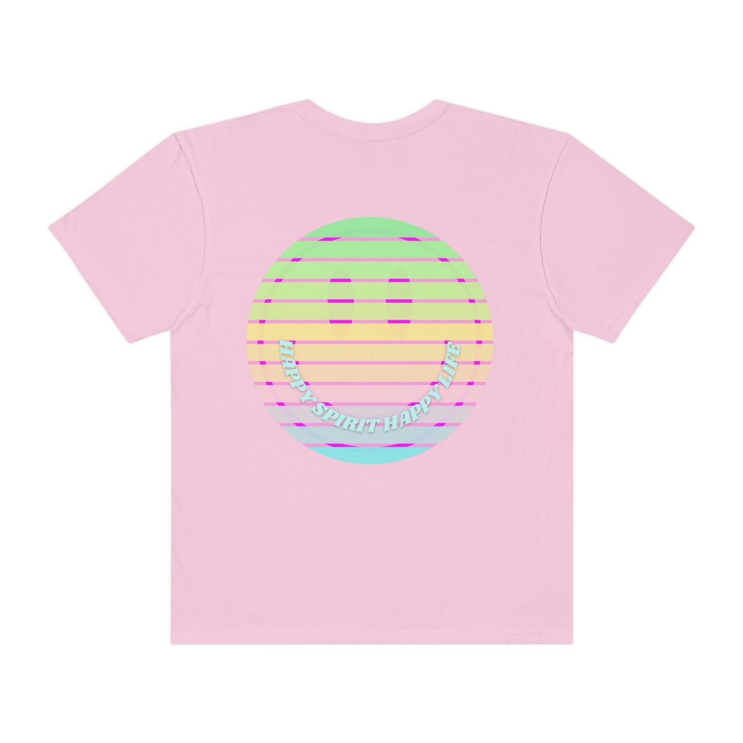 Retro Smile T shirt, Happy Spirit Happy Mind, Aesthetic t shirt, Graphic Tee Tumblr Tshirt, Trendy Oversized, Vsco girl, Comfort Colors