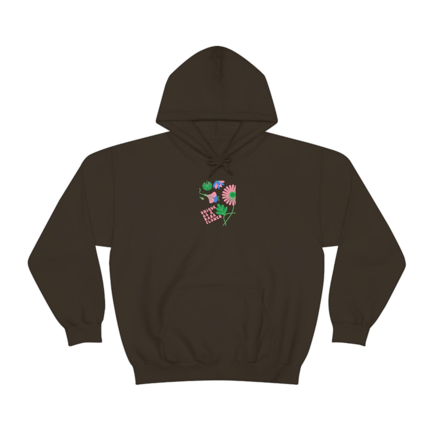 Retro Plant Hoodie, Unique as a Rare Flower Sweatshirt, Positivity Oversized Hoodie Sweatshirt, Flower Aesthetic Pink Plant Hoodie