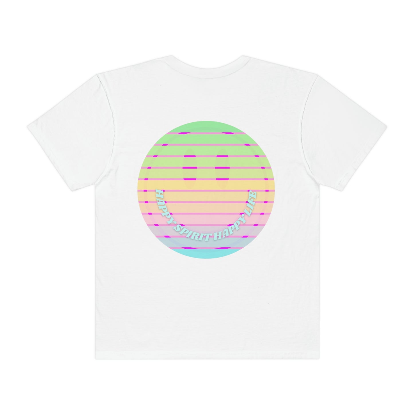 Retro Smile T shirt, Happy Spirit Happy Mind, Aesthetic t shirt, Graphic Tee Tumblr Tshirt, Trendy Oversized, Vsco girl, Comfort Colors