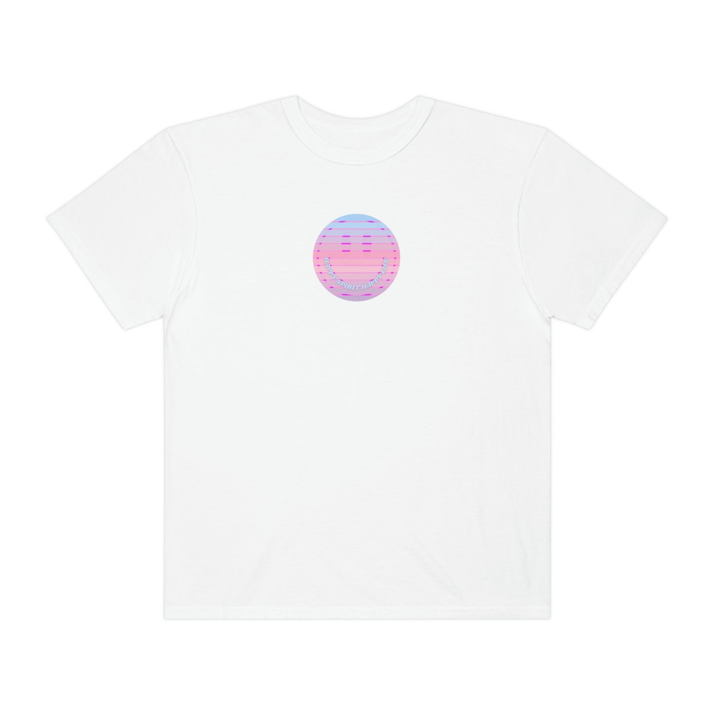 Aesthetic Retro Smile Lilac Tshirt, Happy Spirit Happy Mind, Aesthetic t shirt, Graphic Tumblr Tshirt, Trendy Oversized Vintage Style Tee