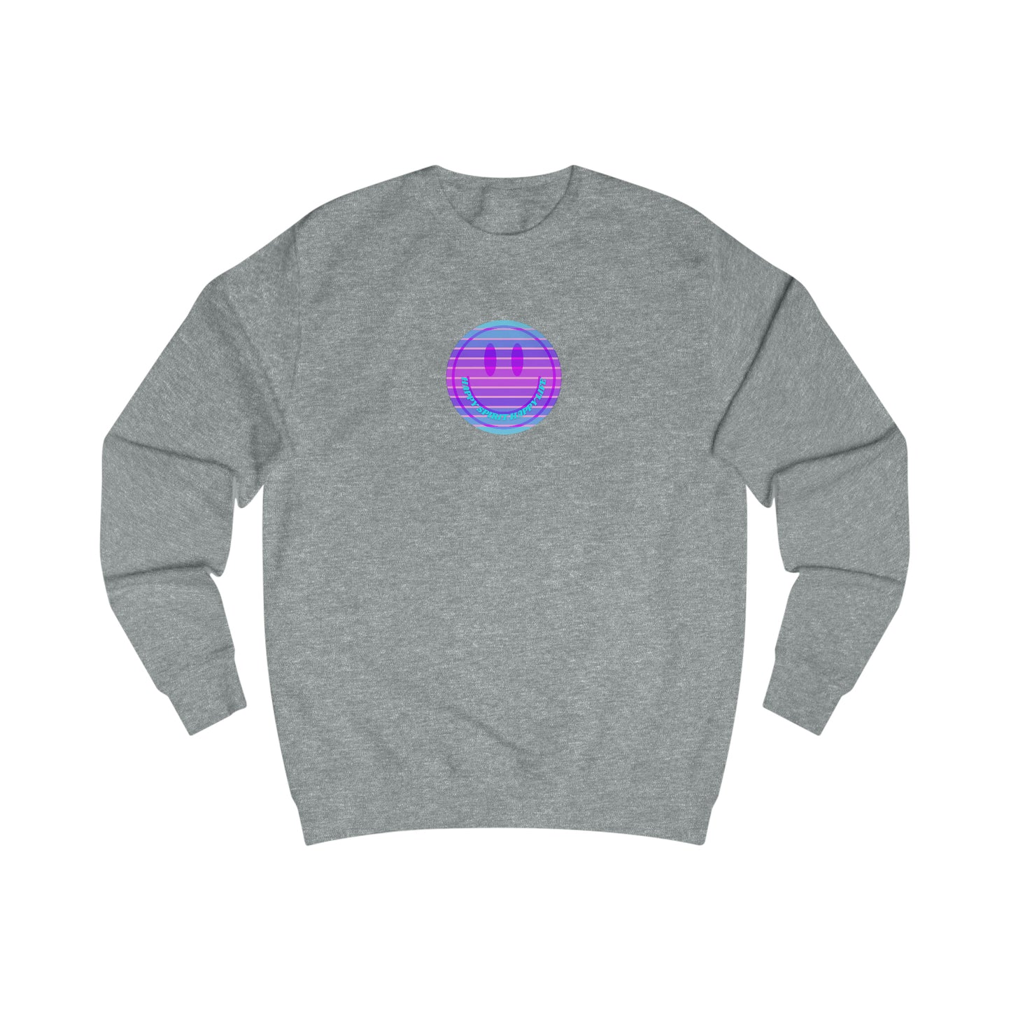 Happy Spirit Happy Life Sweatshirt, Mental Health Awareness Sweatshirt, Smile Sweatshirt, Smile Face Crewneck, Vsco Girl, Y2k Top