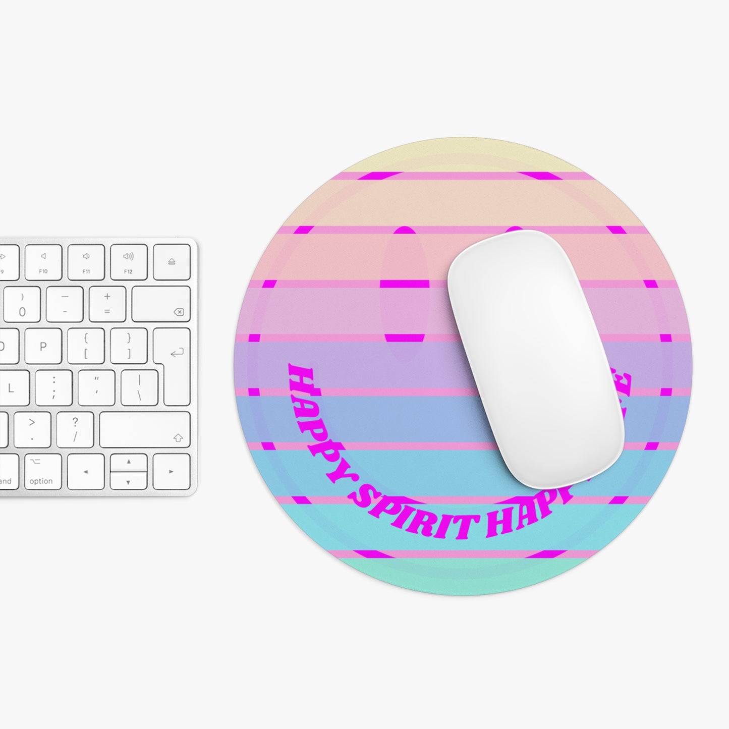 Aesthetic Mouse Pad, Happy Spirit Happy Life Aesthetic Mouse Pad, Smile Face Mouse Pad Trendy Mouse Pad, Aesthetic Smile Computer Accessory