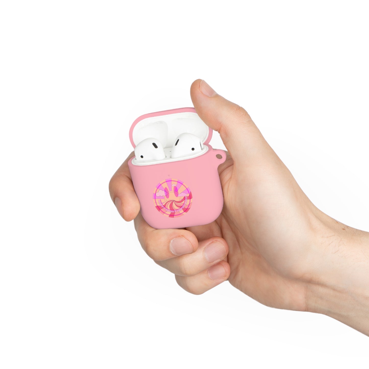 Happy Spirit Happy Life AirPods and AirPods Pro Case Cover, AirPods and AirPods Pro Case Cover, VSCO girl, Aesthetic Smile Protector