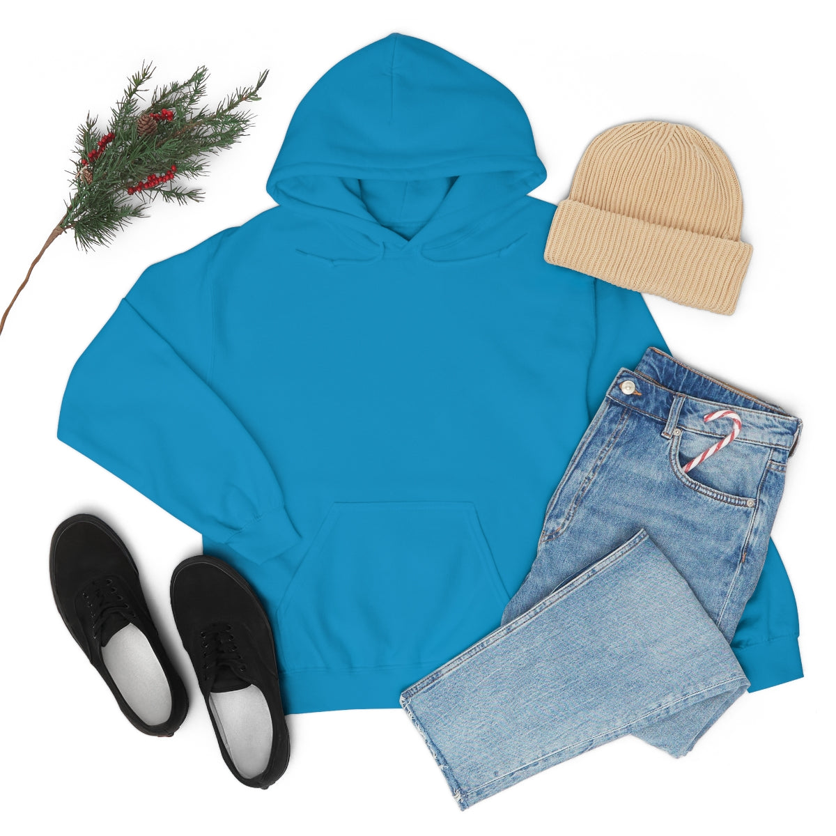 Happy Spirit Happy Life Sweatshirt, Gildan 18500 Hoodie, Oversized Hoodie, Back Print Trendy Sweatshirt, Beach Cover Up, Lake Cover Up