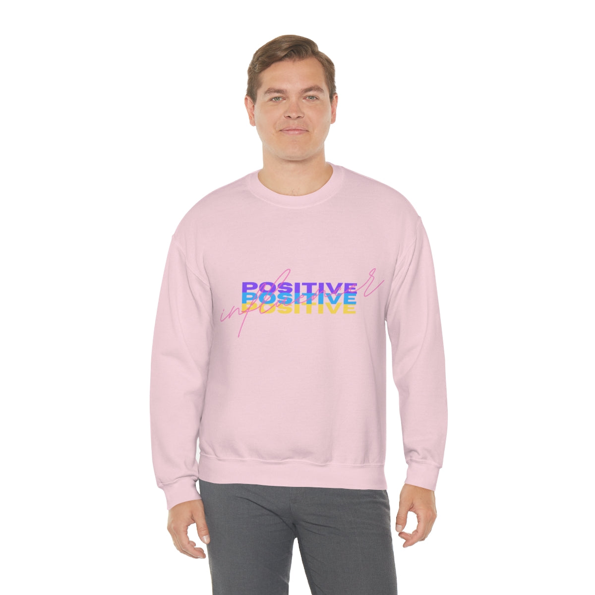 Retro Trendy Influencer Sweatshirt, Oversized Positive Influencer Crewneck Sweatshirt, VSCO Girl, Tumblr Top, 80s Retro Gift