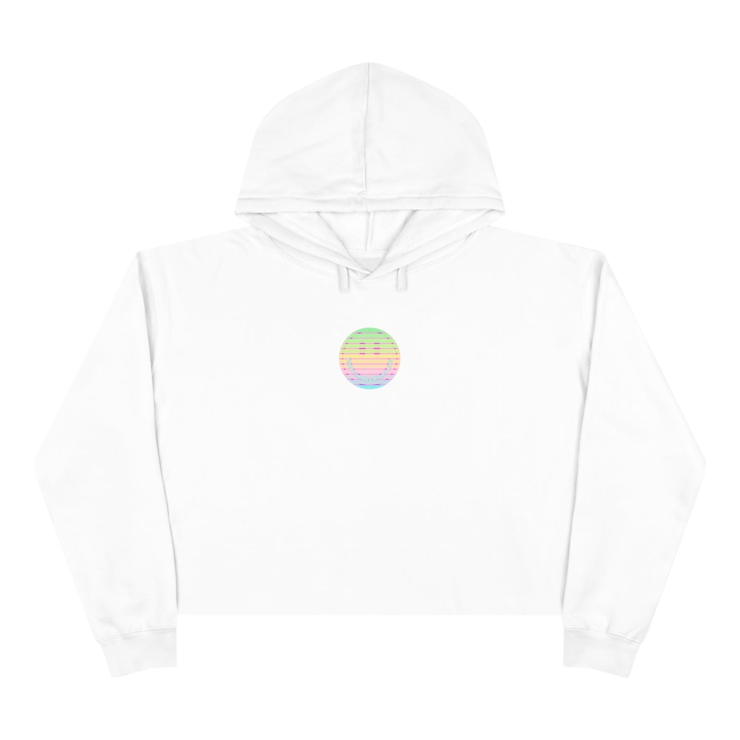 Aesthetic Cropped Hoodie, Smile Face Crop Top, Happy Spirit Happy Life Sunset Smile Cropped Top, Smile Hoodie, Hooded Cropped Pullover