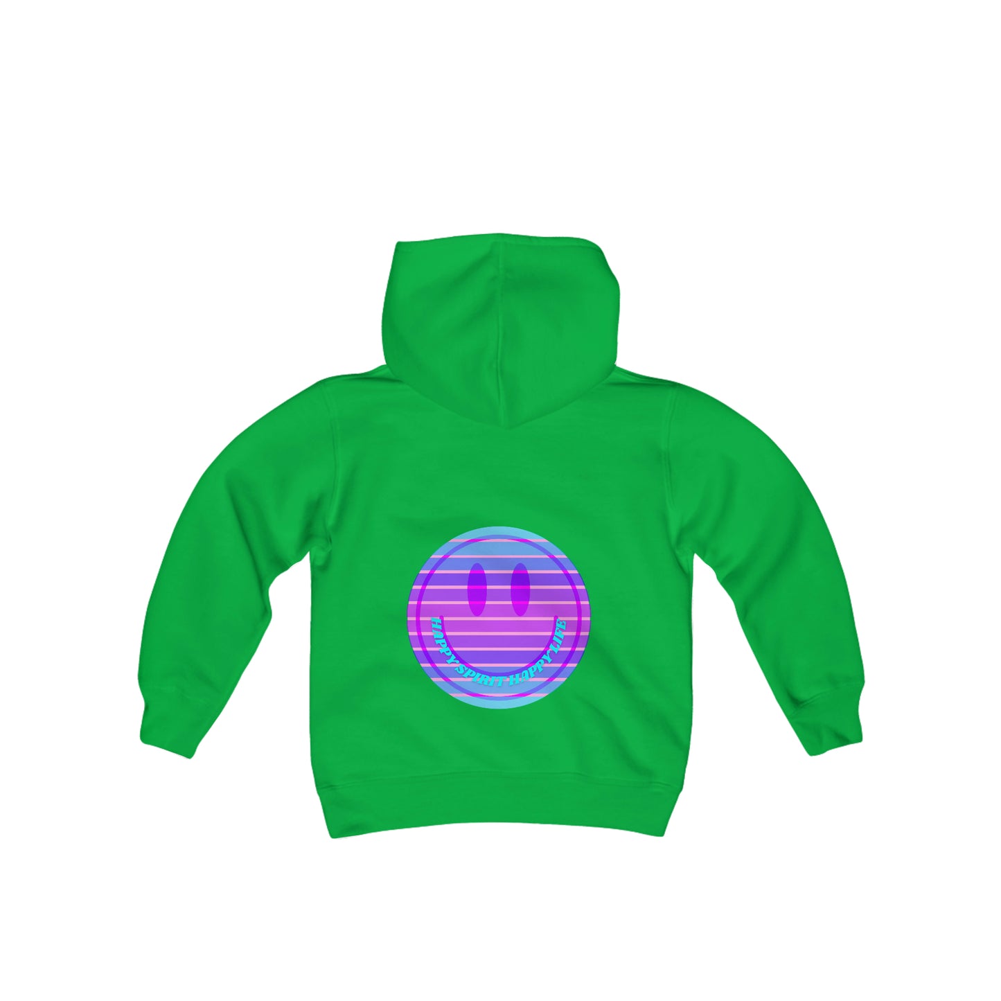 Happy Spirit Happy Life Youth Hoodie, Happy Mind Hoodie, Mental Health Hoodie, Smile Face Hoodie, Y2K Hoodie, Youth Hooded Sweatshirt