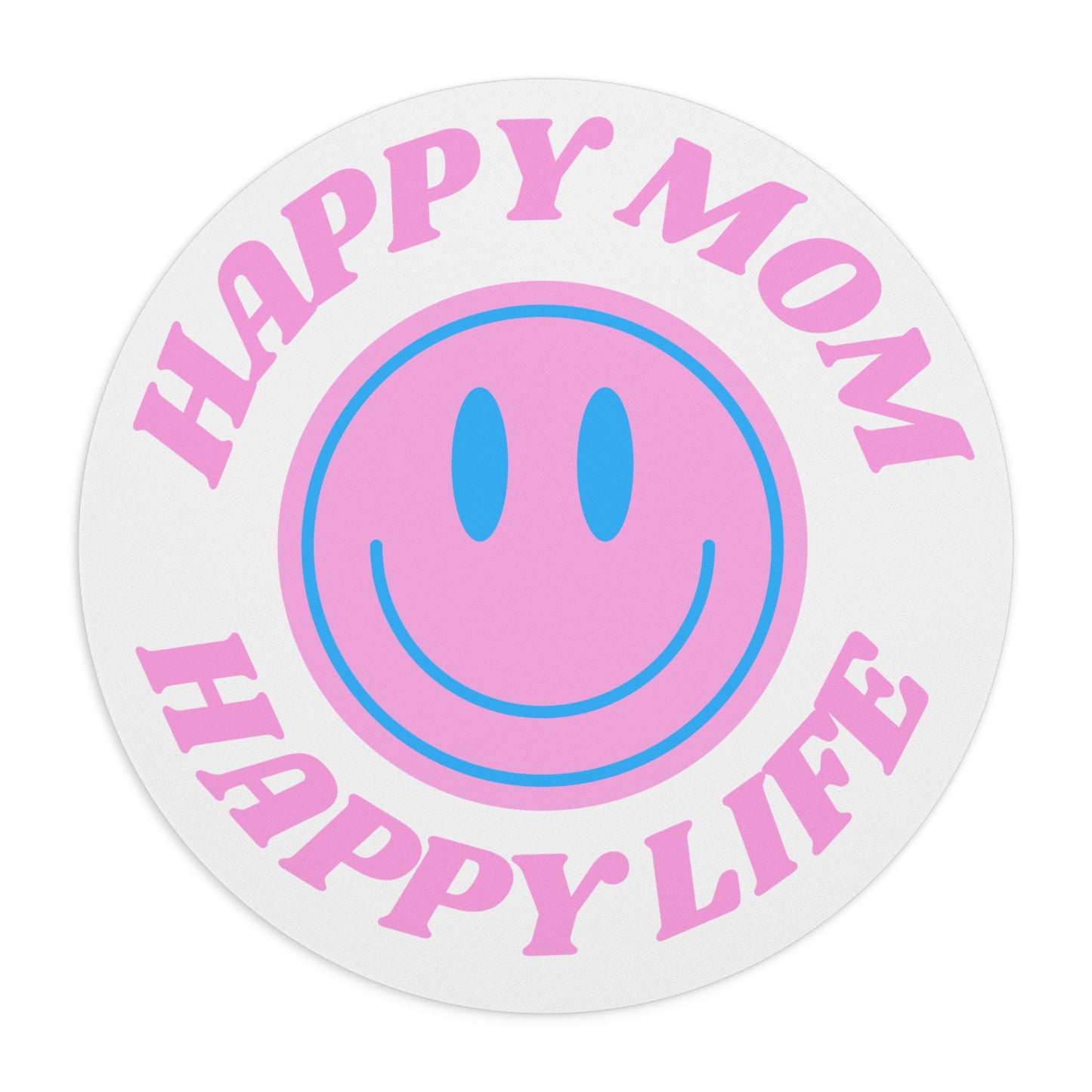 Aesthetic Mom Mouse Pad, Happy Mom Happy Life Aesthetic Mouse Pad, Smile Face Mouse Pad Trendy Mouse Pad, Aesthetic Smile