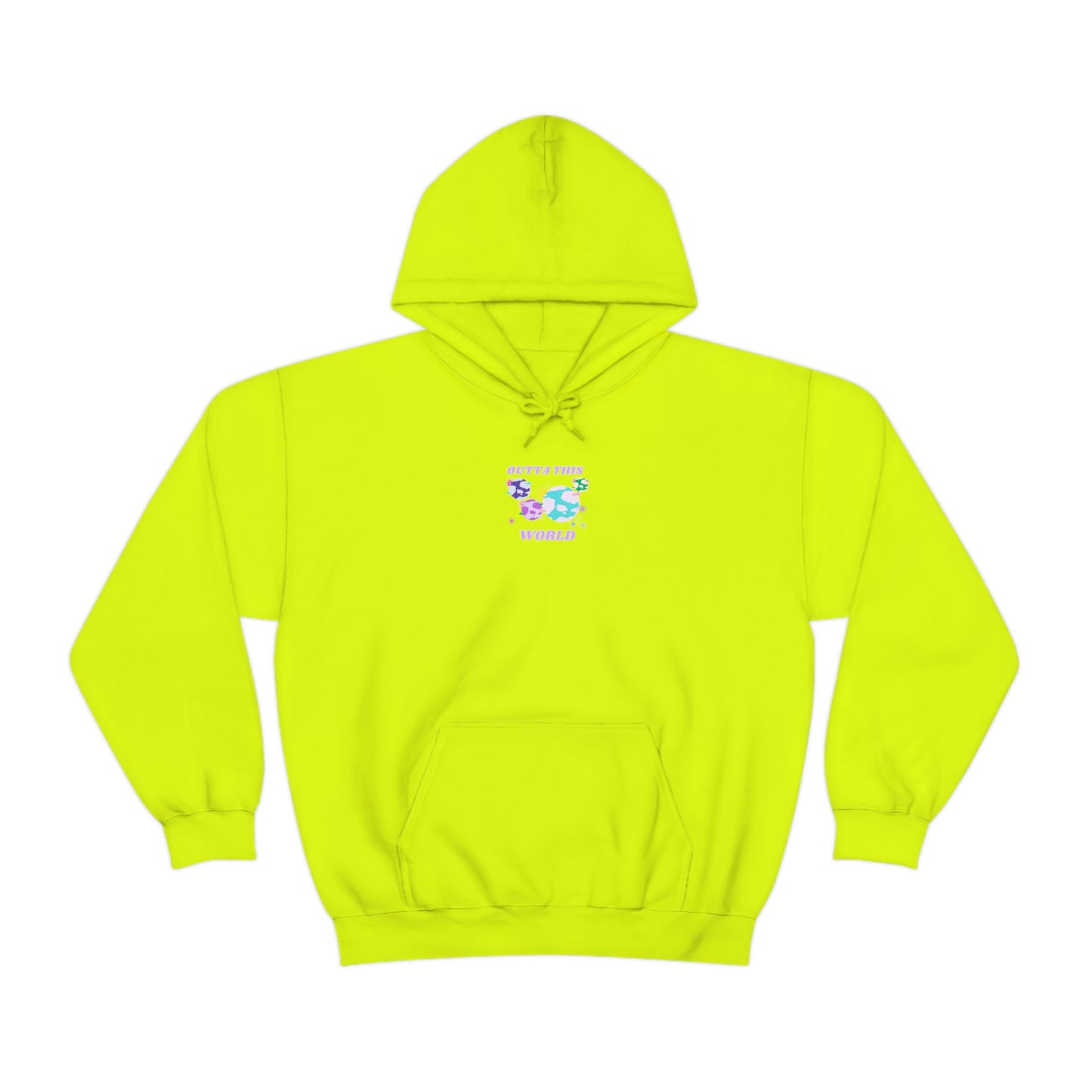 Retro Outta This World Mint Green Pistachio Graphic Hoodie, VSCO Girl Sweatshirt, Tumblr Hoodie, Oversized Trendy Back Print Rare Mint Color