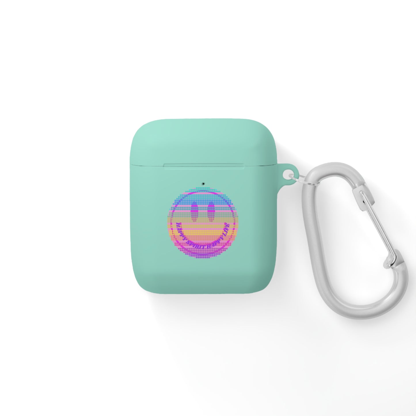 Happy Spirit Happy Life AirPods and AirPods Pro Case Cover, AirPods and AirPods Pro Case Cover, VSCO girl, Smiley Happy Life Protect