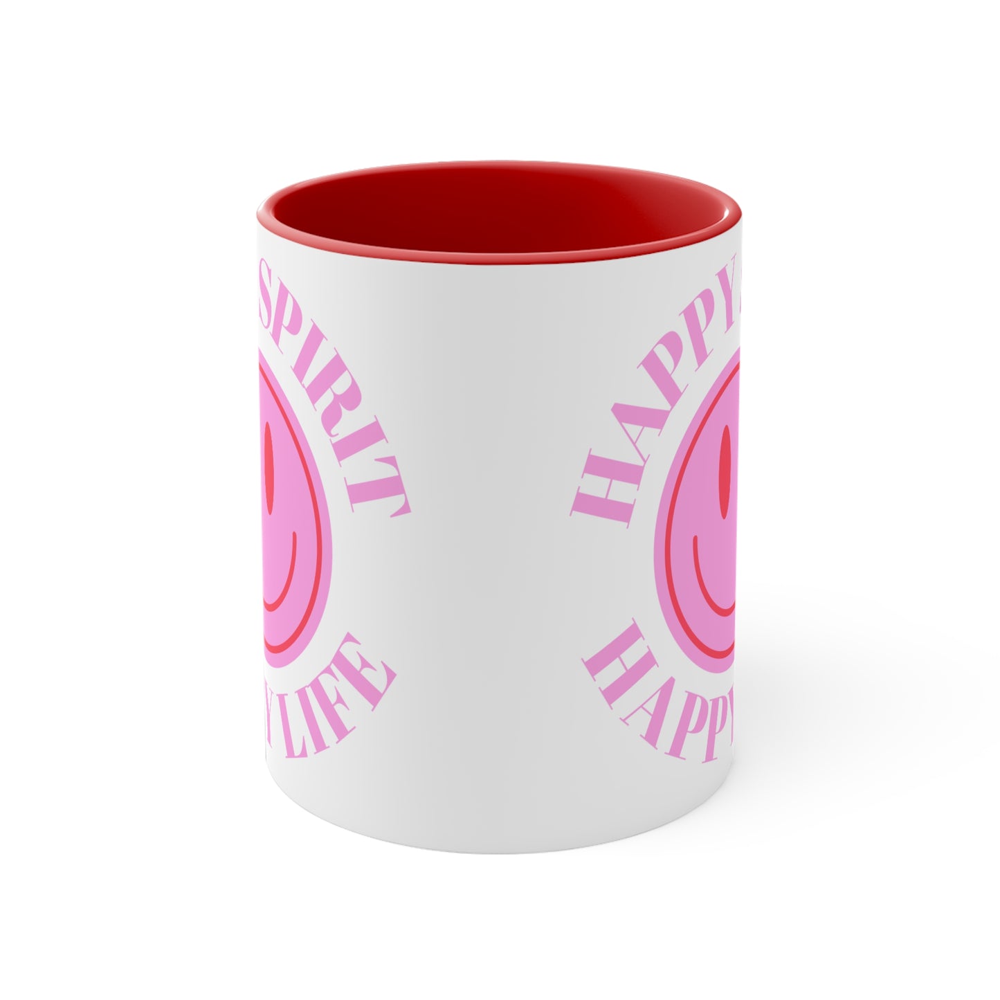 Happy Spirit Happy Life Aesthetic Mug, Smiley Face Mug, Trendy Coffee Mug, Tumblr Mug, Aesthetic Happy Life Gift, Aesthetic Happy Life