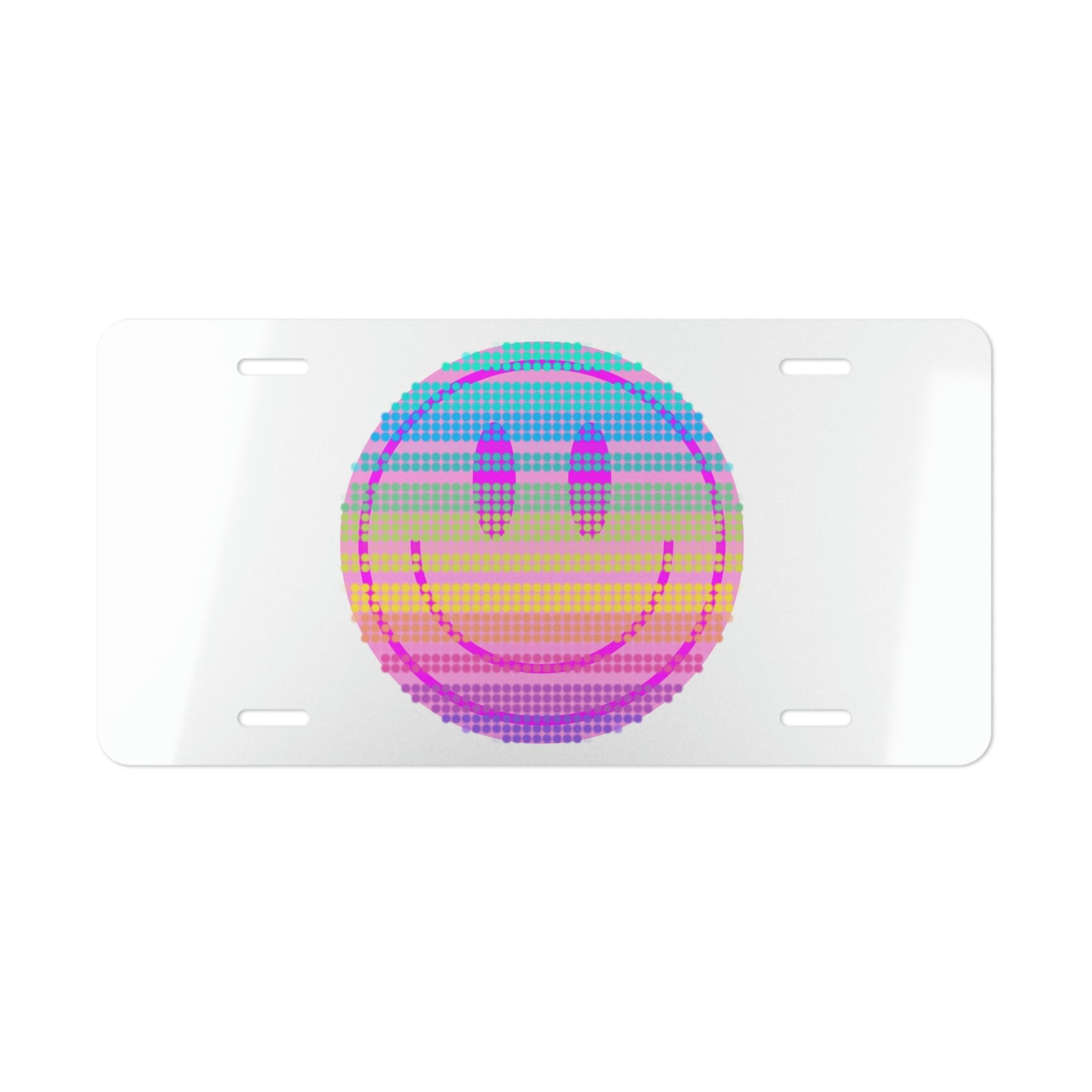 Smile Rainbow Car Plate, Pink Smile Car Tag, Vanity Car Plate, Aesthetic Car Tag, Vsco Girl License Plate, Student Car Gift, Teenager Car