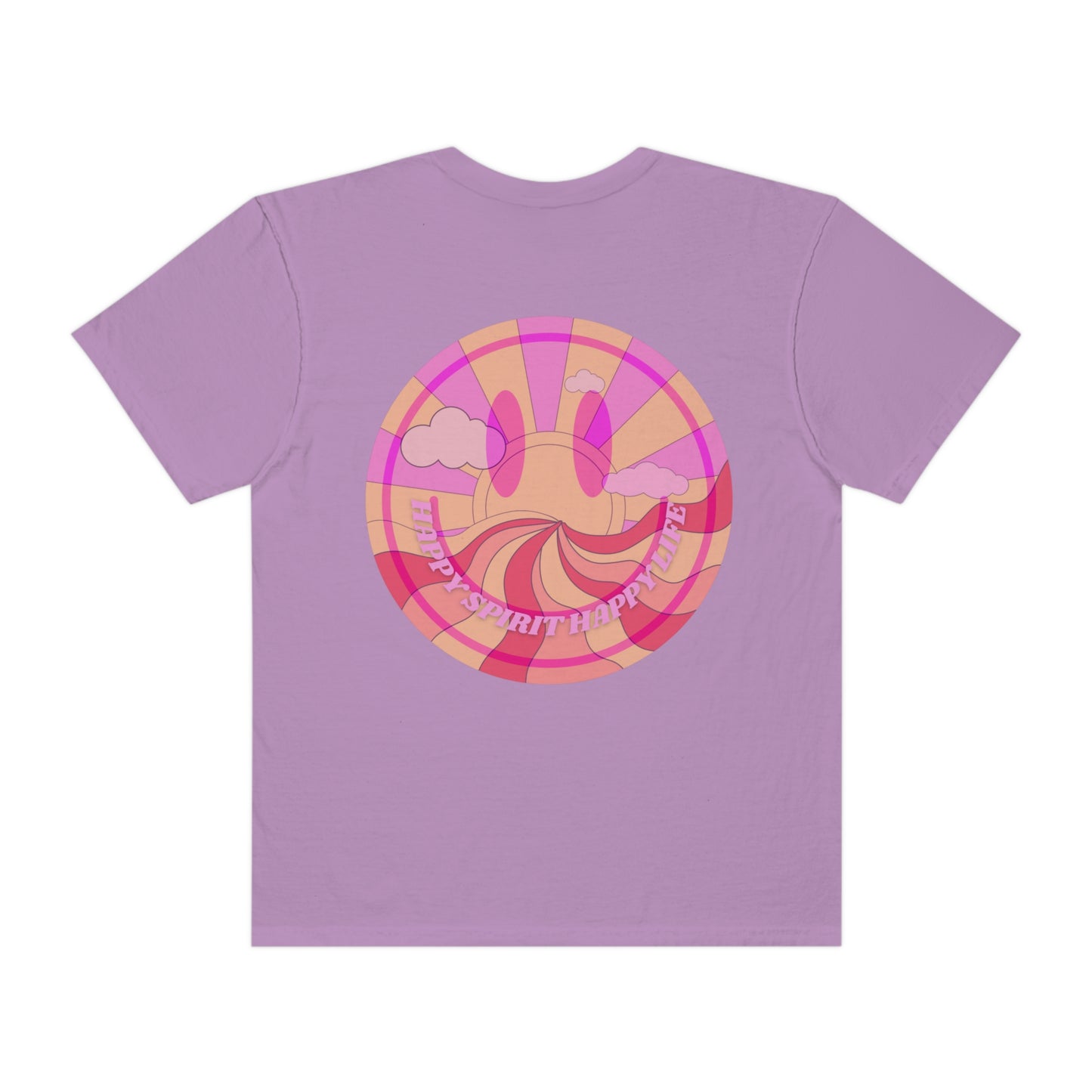 Retro Smile T shirt, Happy Spirit Happy Mind, Aesthetic t shirt, Graphic tee, Tumblr Tshirt, Trendy Oversized, Vsco girl, Comfort Colors Tee