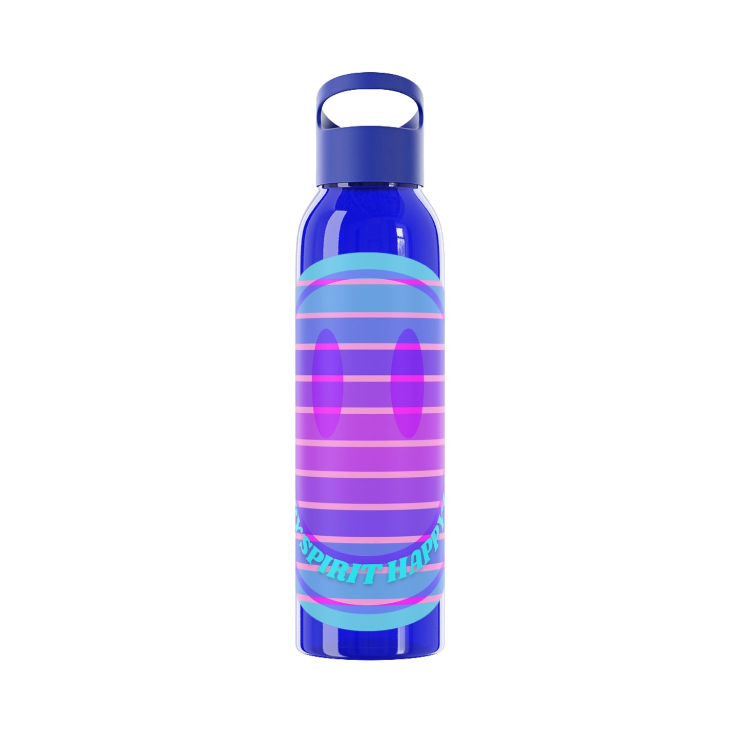 Aesthetic Happy Spirit Happy Life Water Bottle, Aesthetic Pink, Smile Face, Trendy Tumblr Bottle, Happy Mind Tumbler, BPA Free Smil