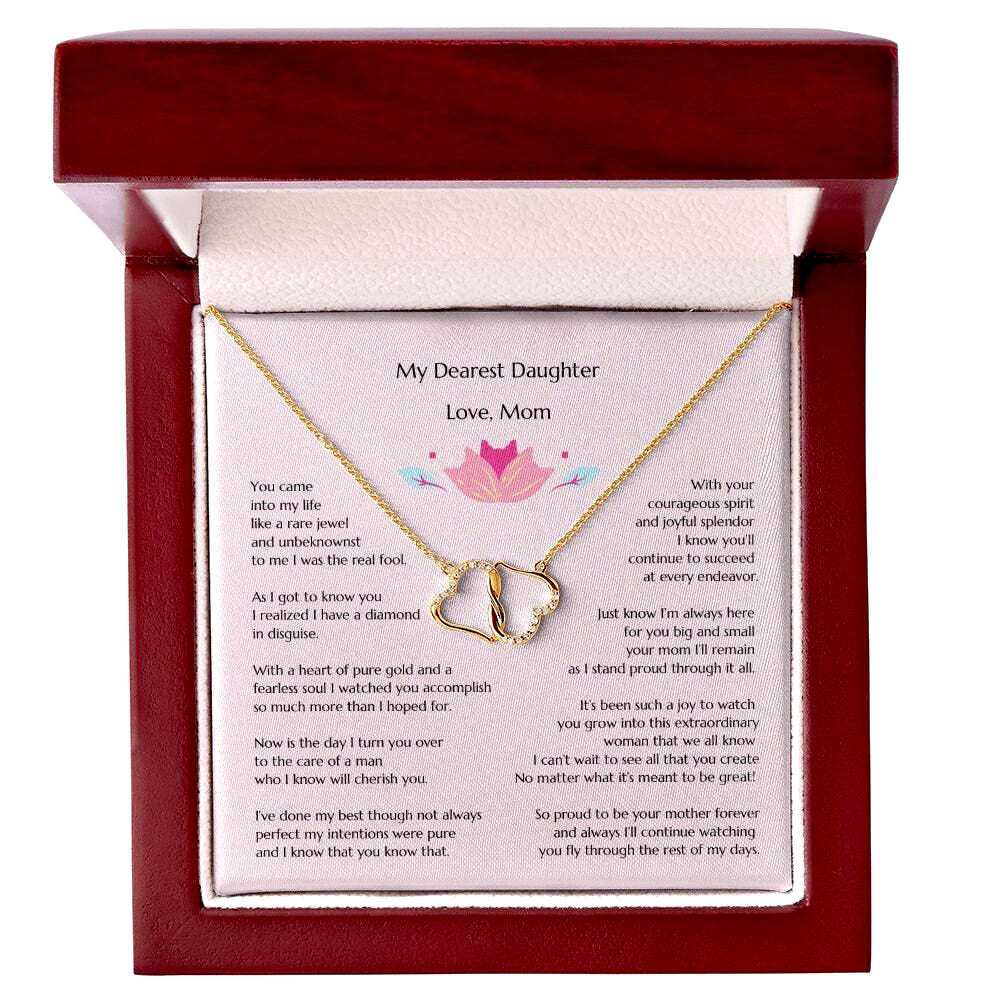 Gift for Bride from Mom, Necklace for Bride, Mom To Daughter Wedding, Everlasting Love, Gift from Mom, Gift from Mother of the Bride, Mother Daughter