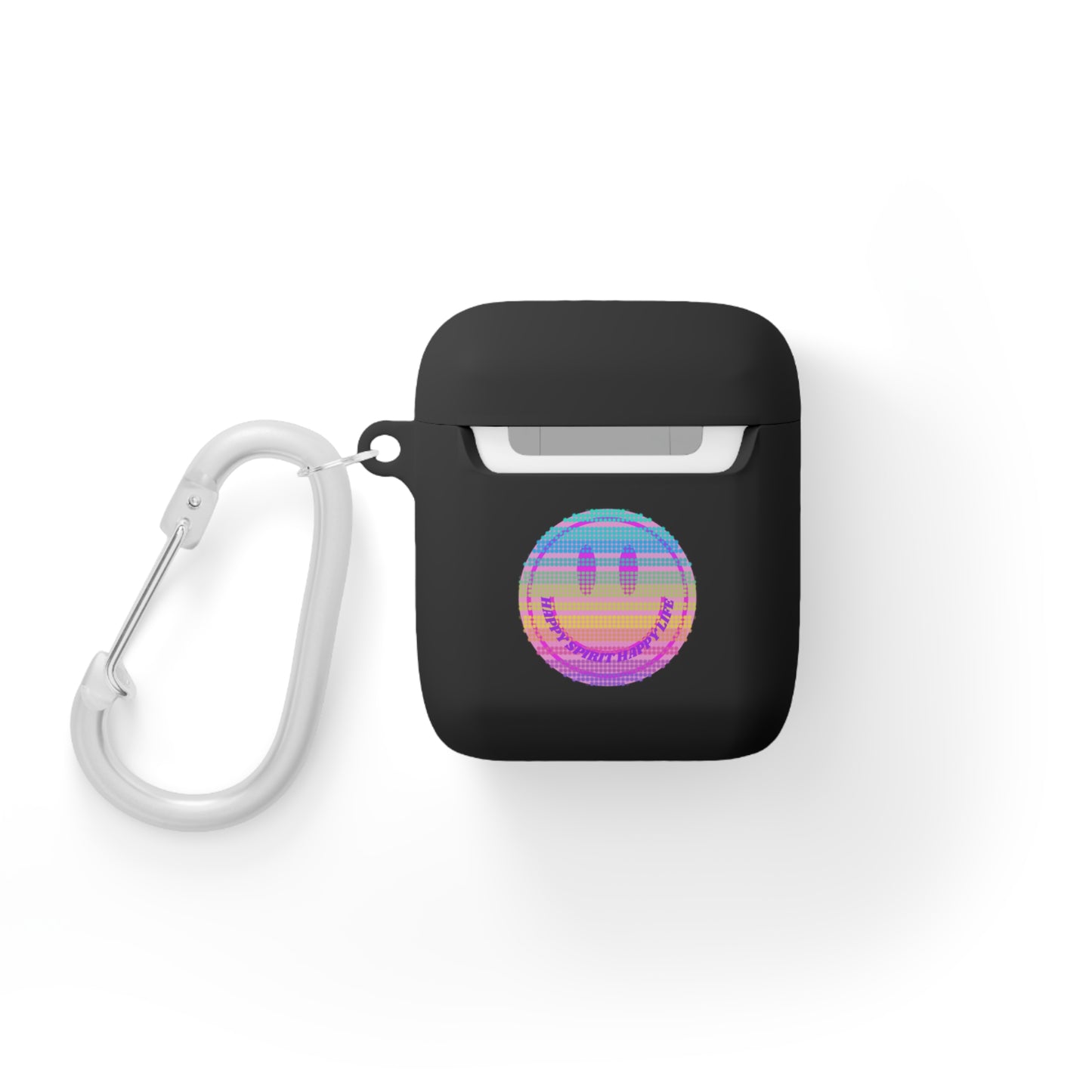 Happy Spirit Happy Life AirPods and AirPods Pro Case Cover, AirPods and AirPods Pro Case Cover, VSCO girl, Smiley Happy Life Protect