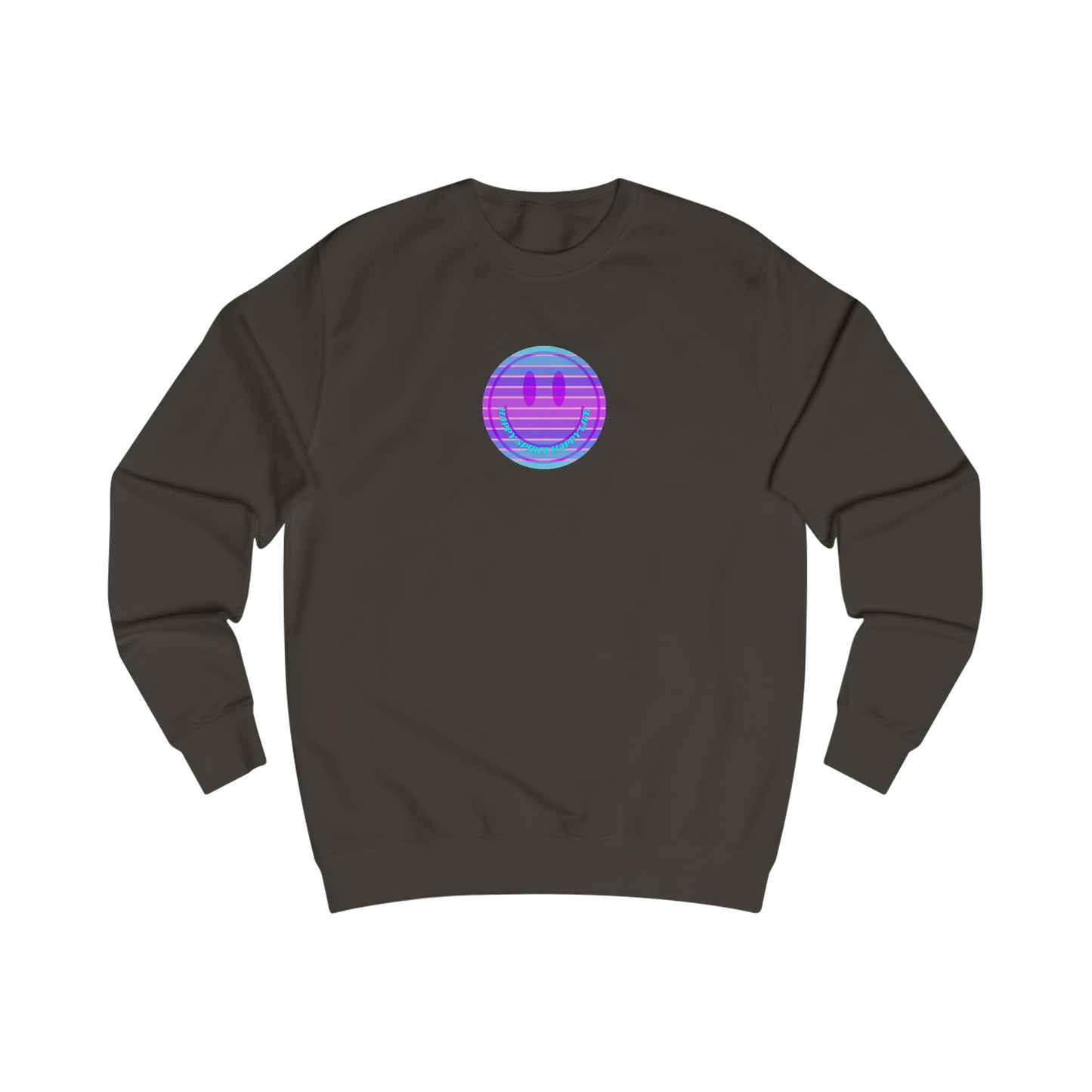 Happy Spirit Happy Life Sweatshirt, Mental Health Awareness Sweatshirt, Smile Sweatshirt, Smile Face Crewneck, Vsco Girl, Y2k Top