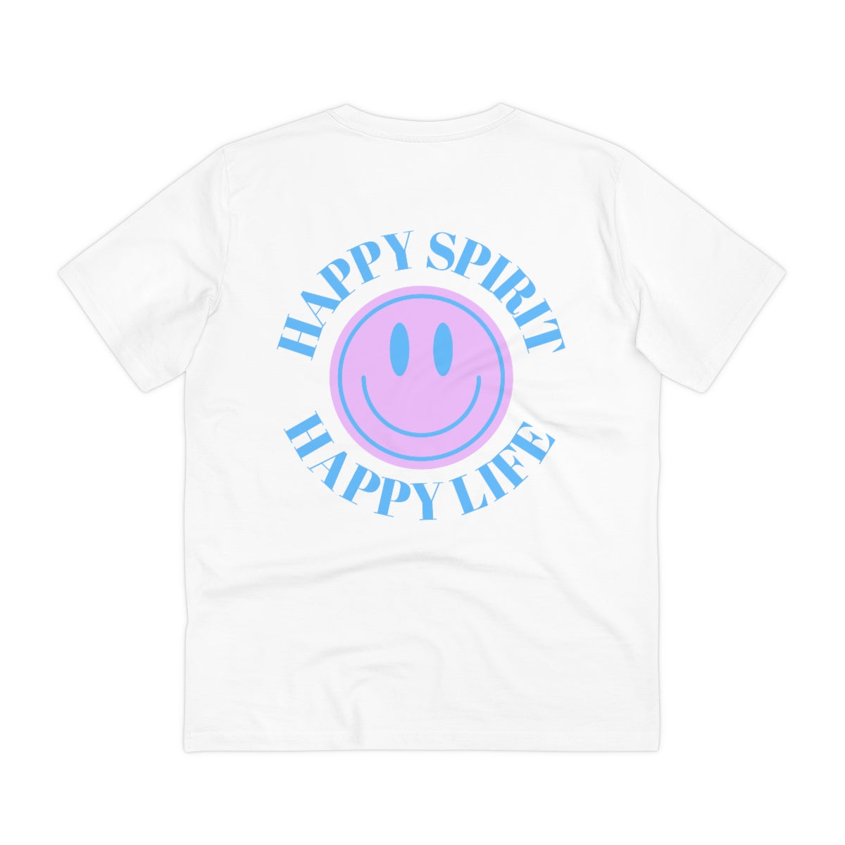 Organic T shirt Happy Spirit Happy Life Aesthetic t shirt, graphic tee, Tumblr t-shirt, Trendy Oversized, Vsco girl, Happy Mind Unisex