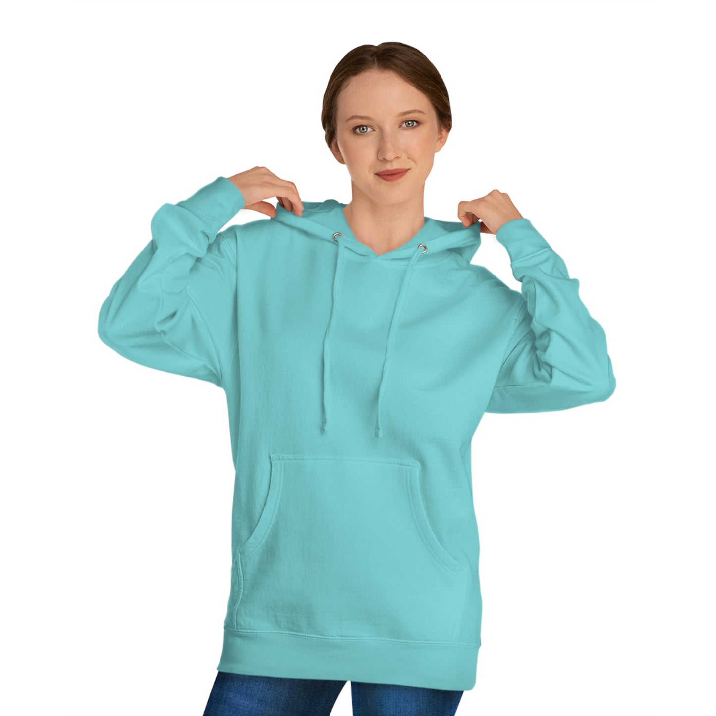 Happy Spirit Happy Life Sweatshirt, VSCO Girl Hoodie, Oversized Tumblr Hoodie, Back Print Smile Happy Mind Trendy, Beach Lake Cover Up